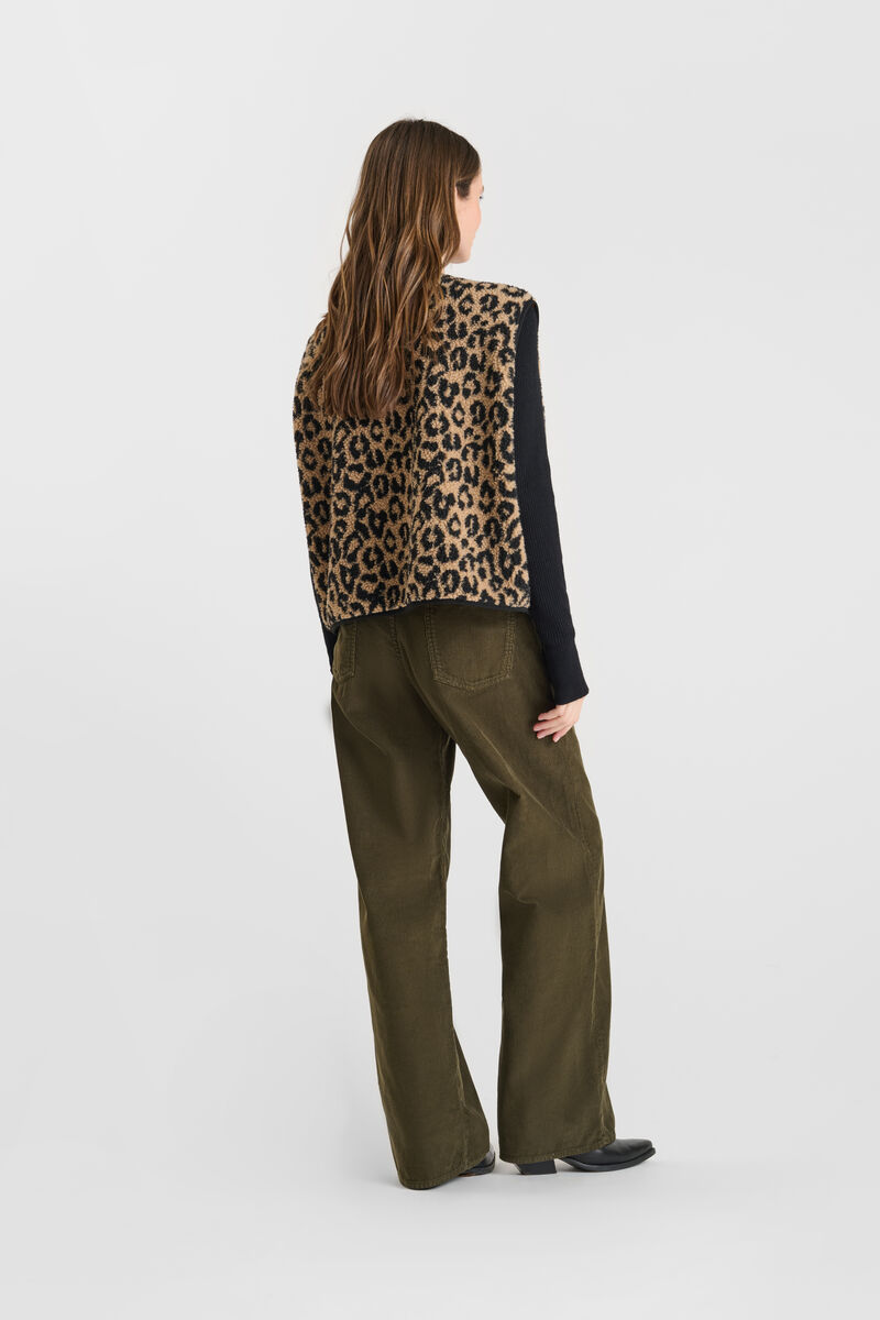 Veste sans manches LE TEMPS DES CERISES Marron