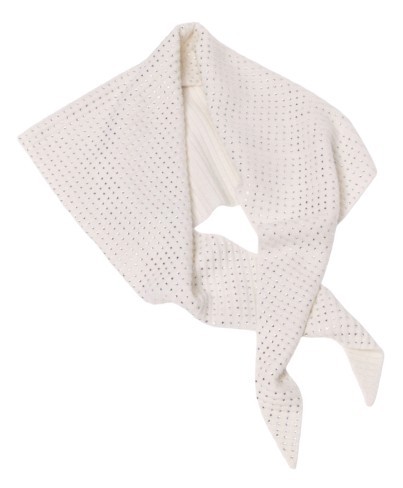 Echarpe triangle en laine MAJE Beige