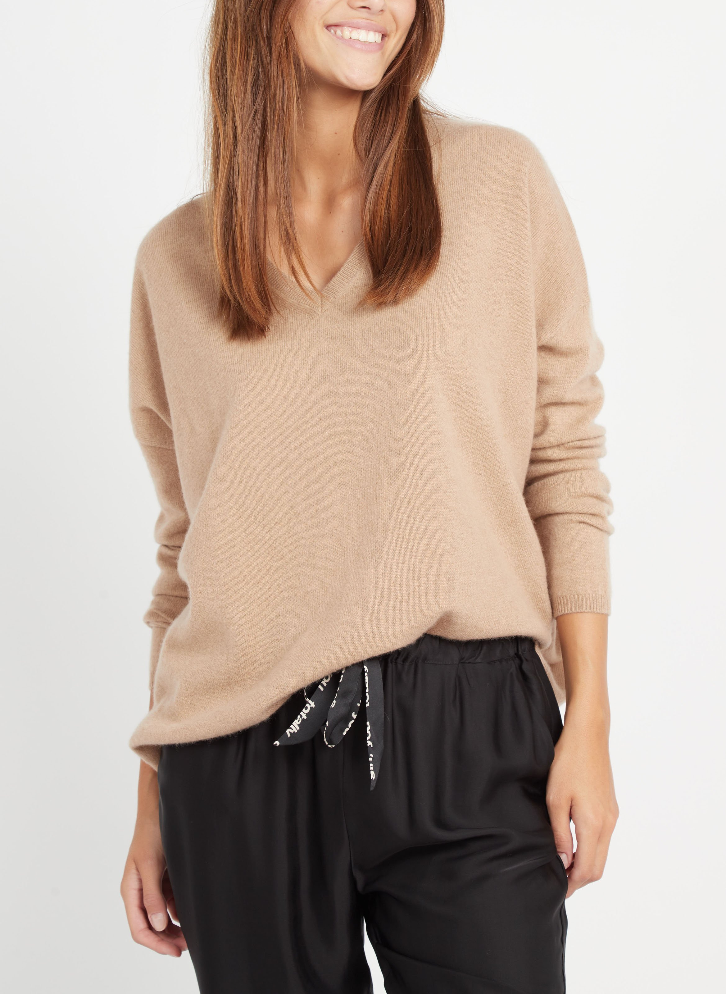 Pull col v en cachemire  SUD EXPRESS