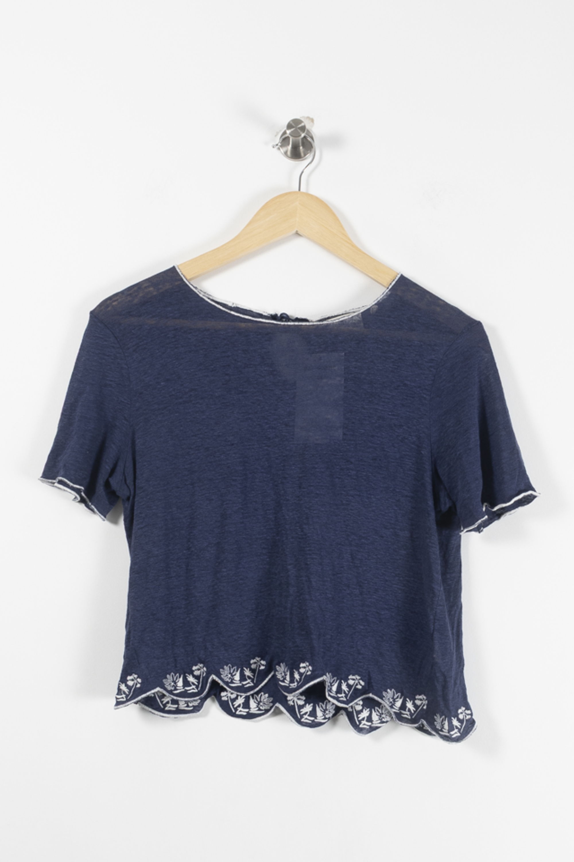 Tommy Badge T-shirt MARIE SIXTINE - SECONDE MAIN Blue