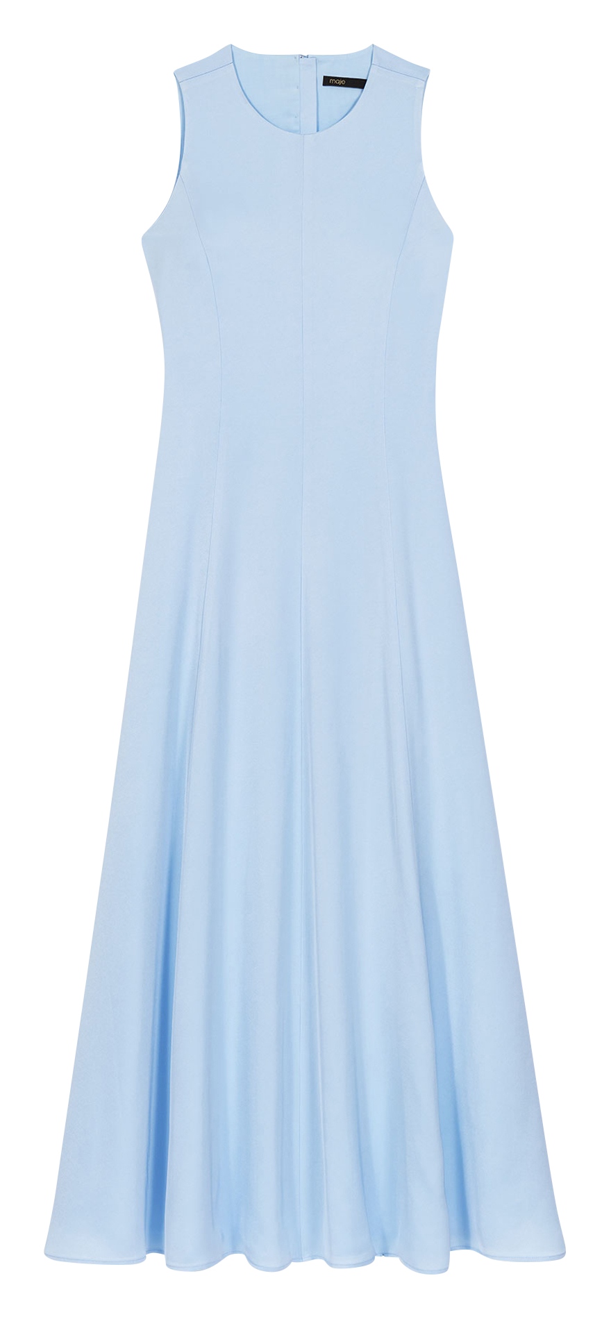 Robe midi col rond  MAJE Bleu