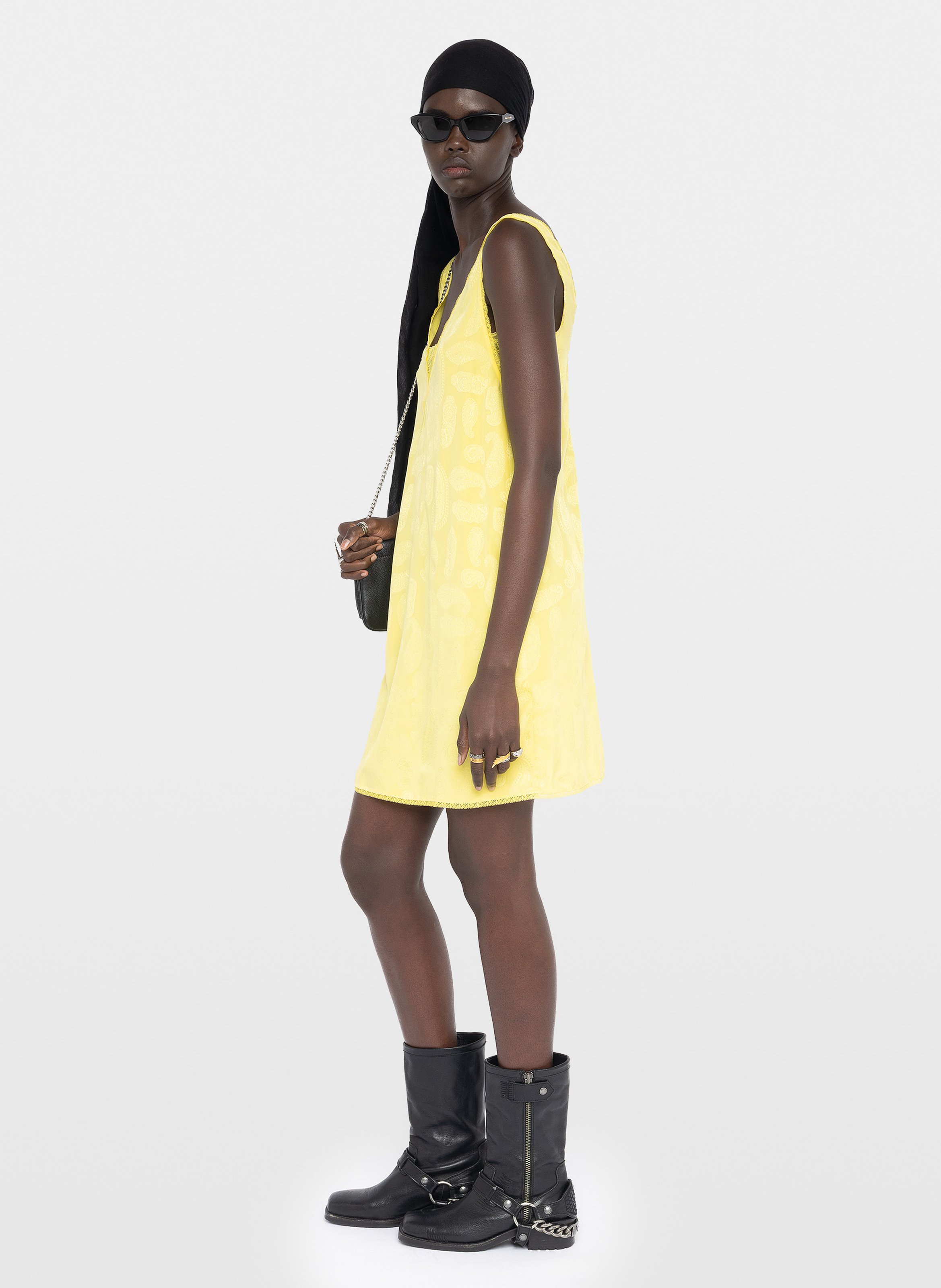Printed silk dress ZADIG&VOLTAIRE Yellow