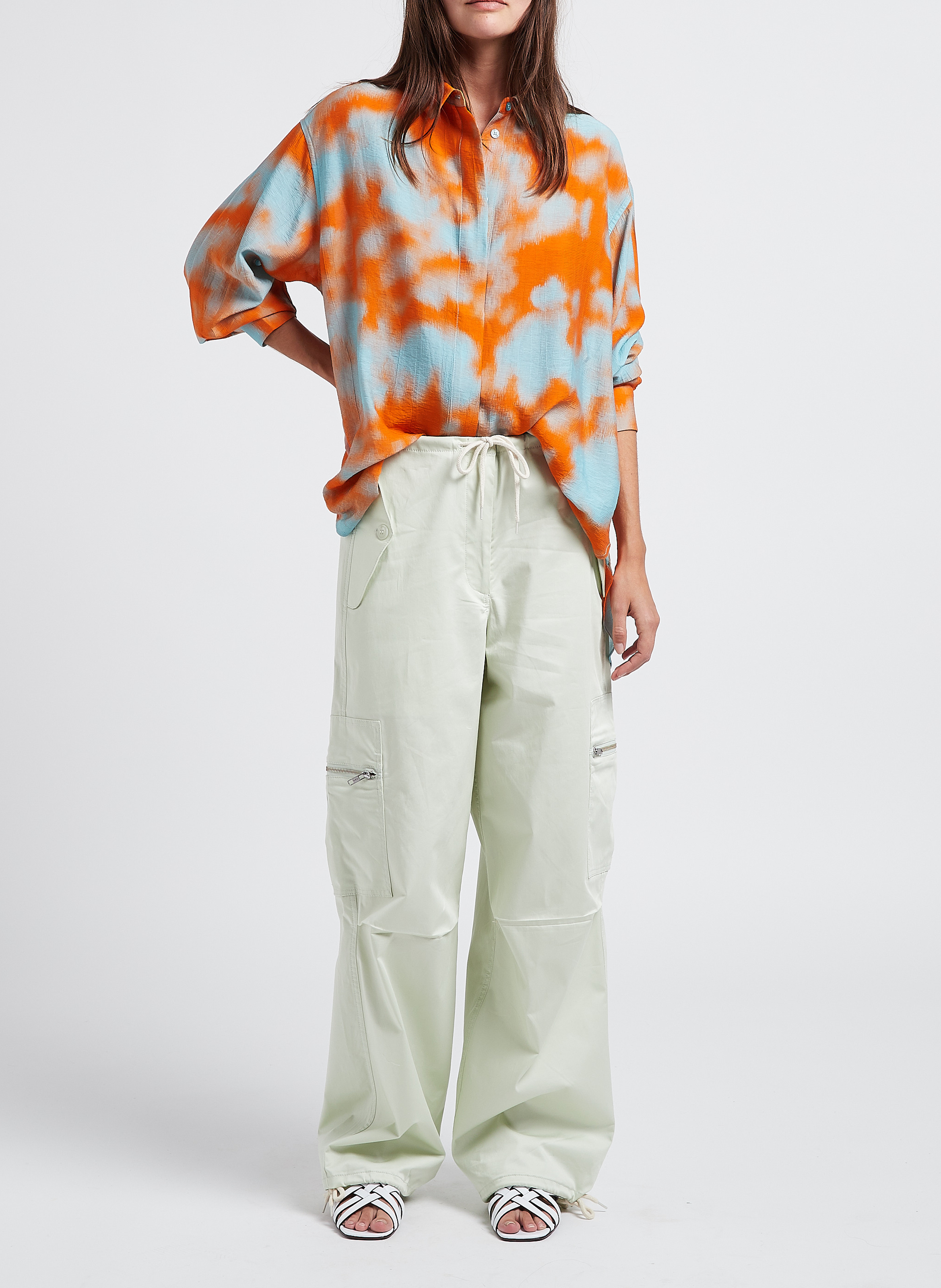 Pantalon cargo en coton  SAMSOE SAMSOE Vert