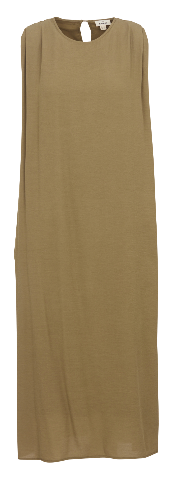 Robe longue col rond THE KORNER Kaki