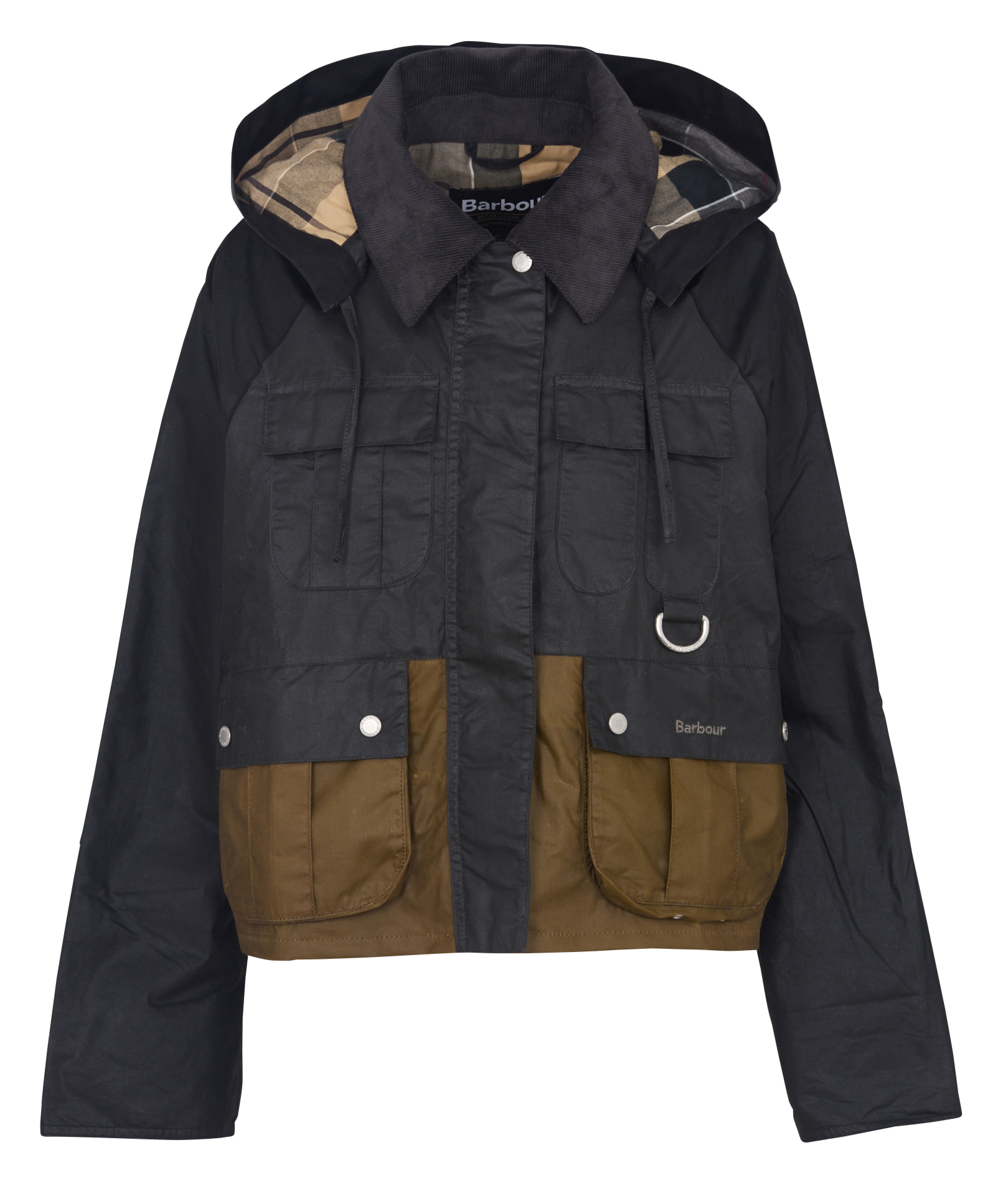 Veste col classique à capuche BARBOUR Noir