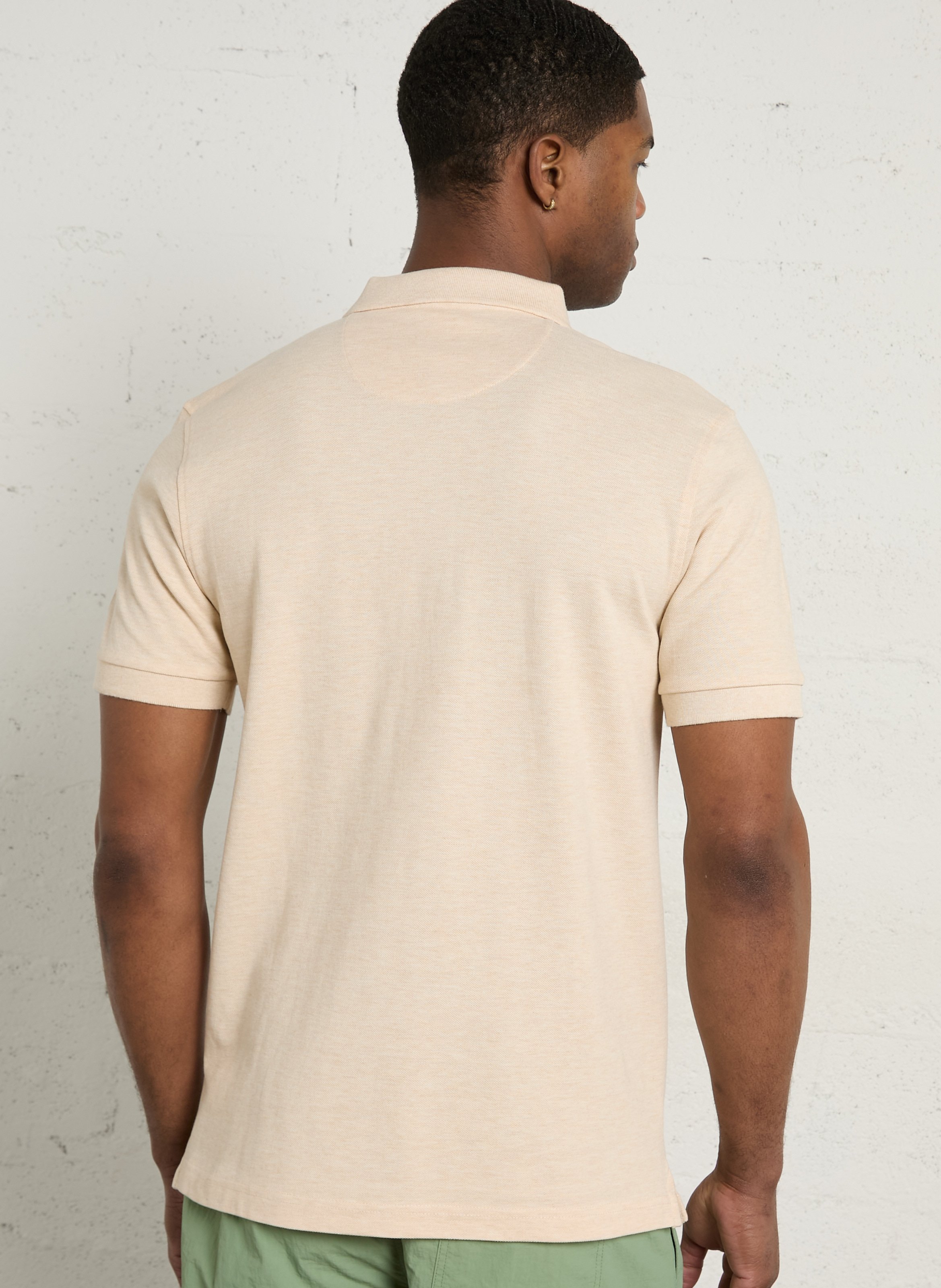 Polo à manches courtes en coton bio  FARAH Gris