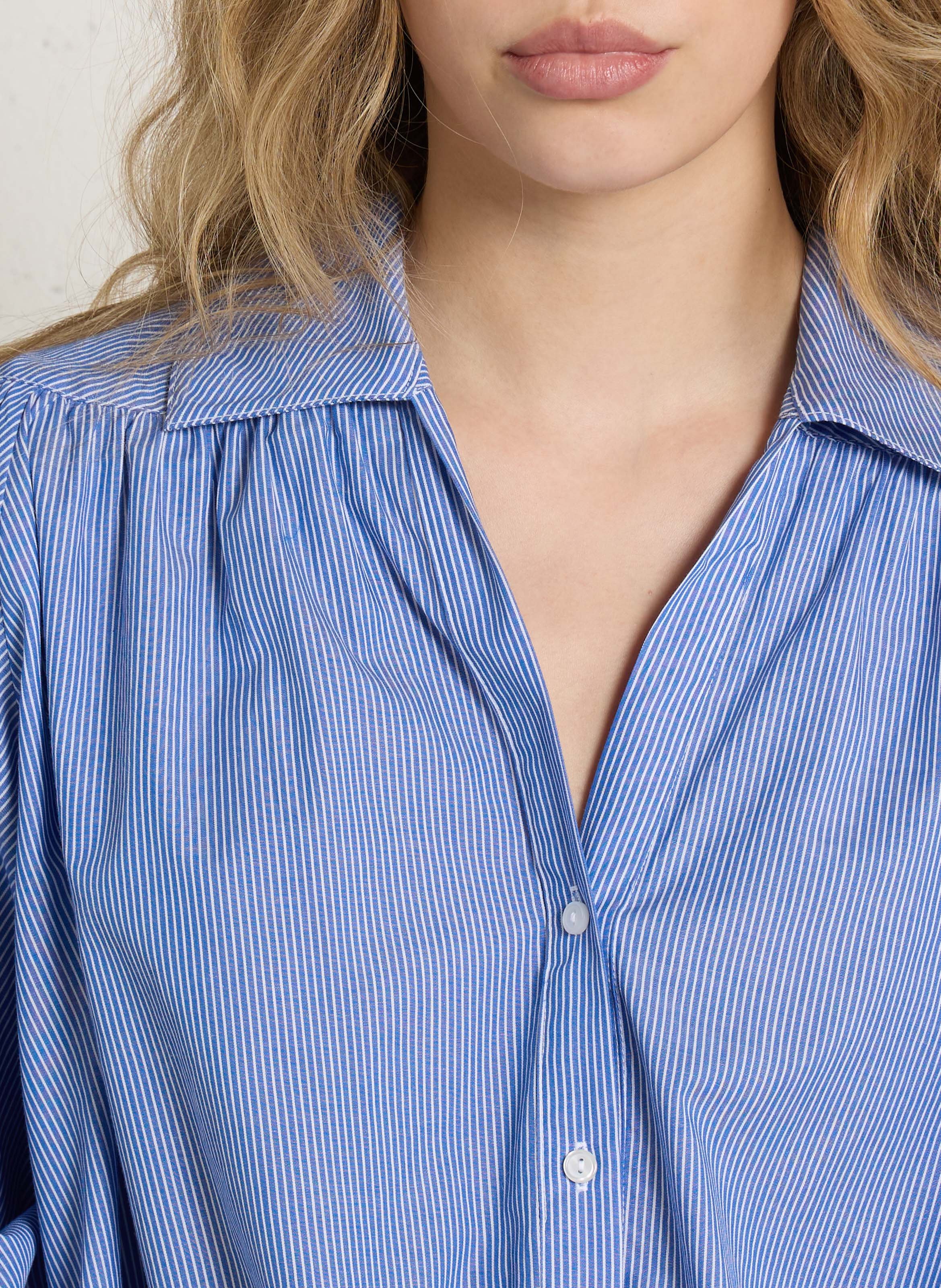 Alive - Streifenhemd BERENICE Blau