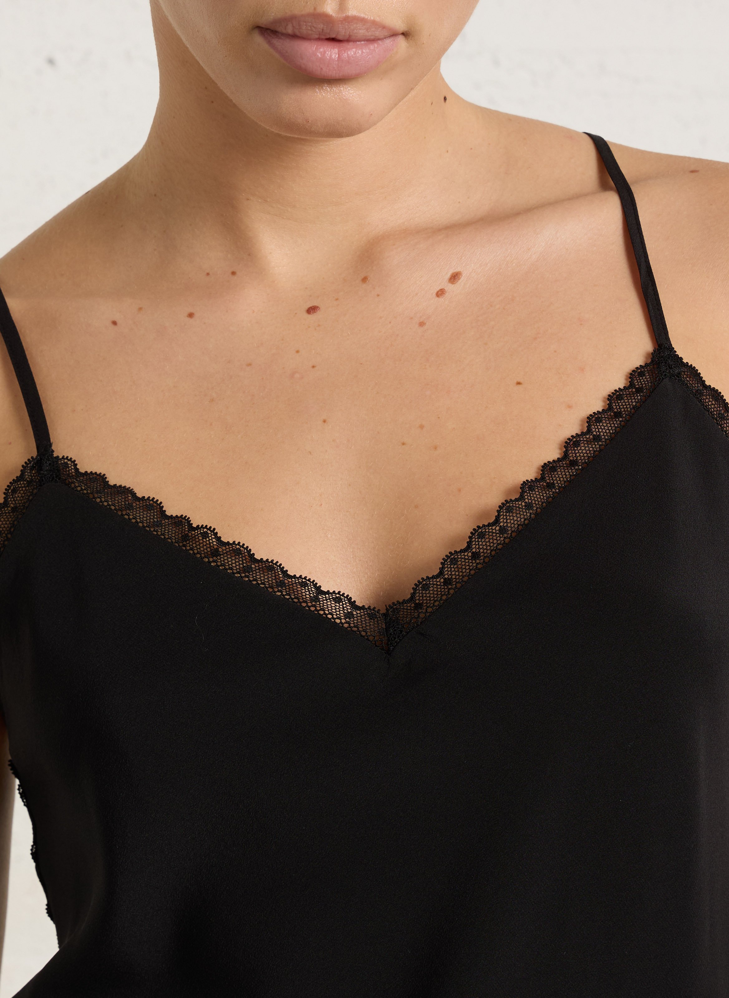 Silk camisole MAISON 123 Black