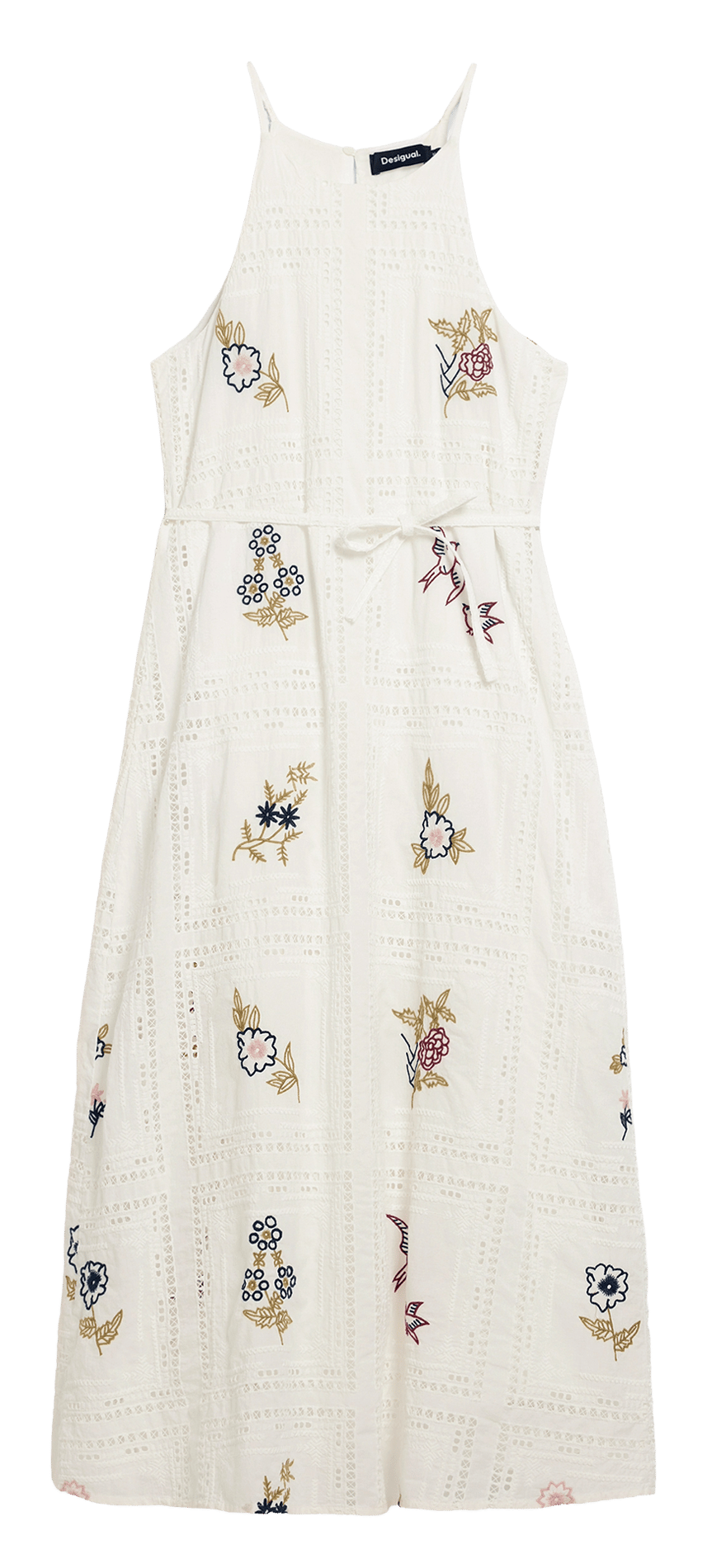 Robe midi imprimée DESIGUAL Blanc