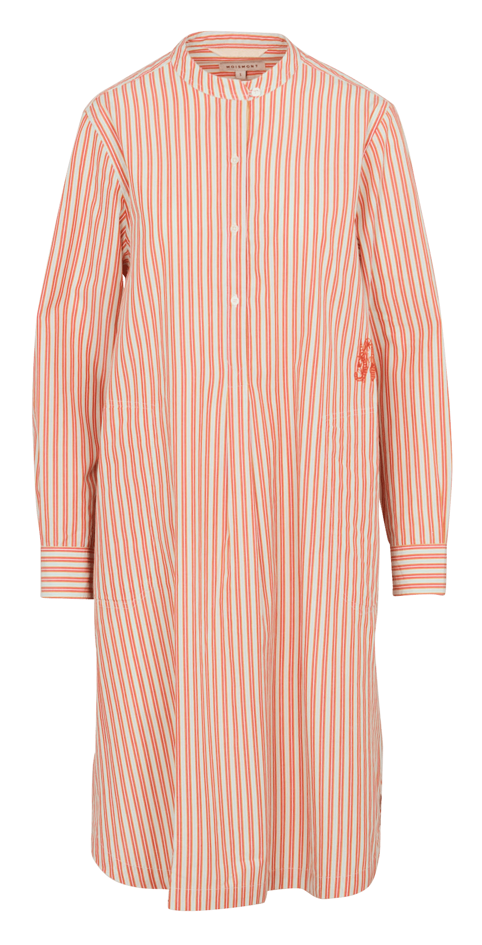 Robe midi col mao  MOISMONT Rouge