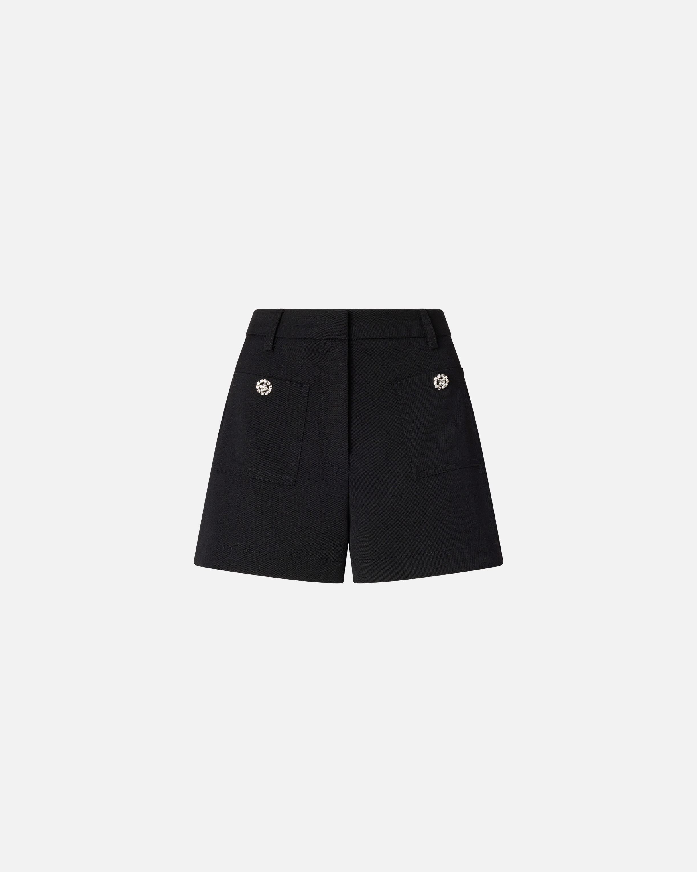 Jewel button shorts PINKO Black