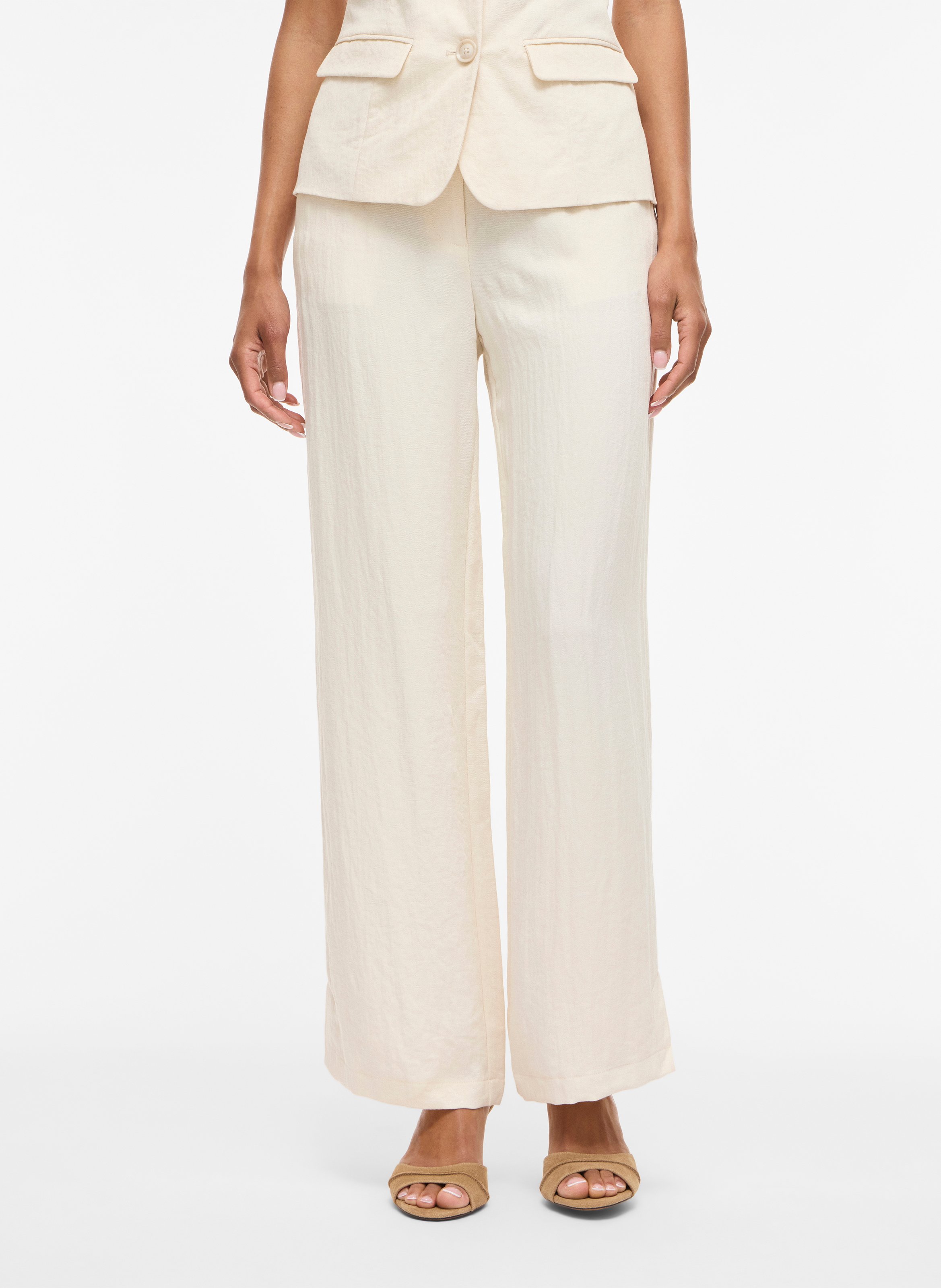 Wide trousers VILA Grey