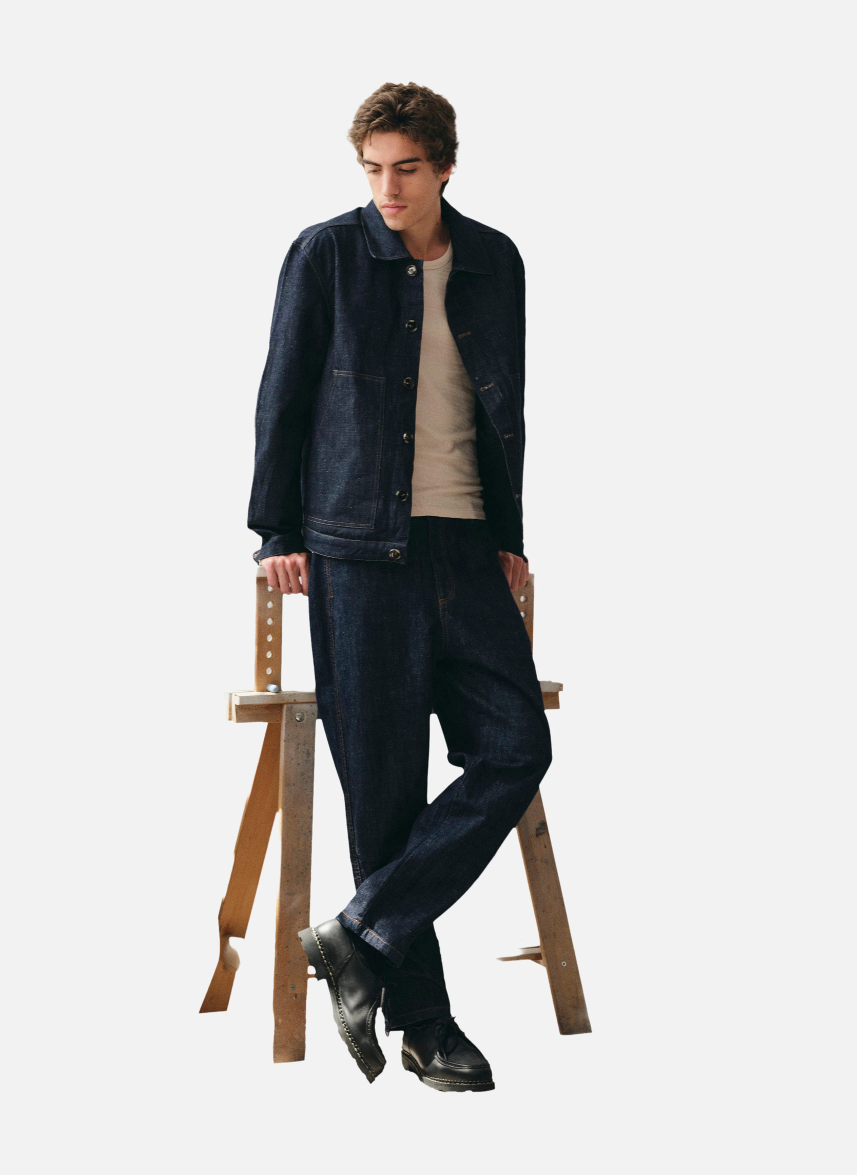Wide-leg jeans Calder Indigo | Blue Noyoco Men