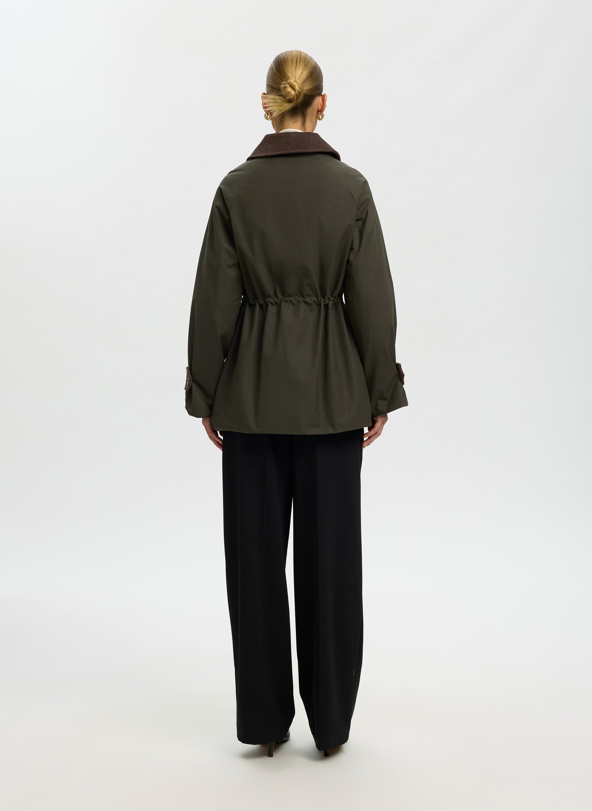 Gerade Baumwolljacke SELECTED Grun