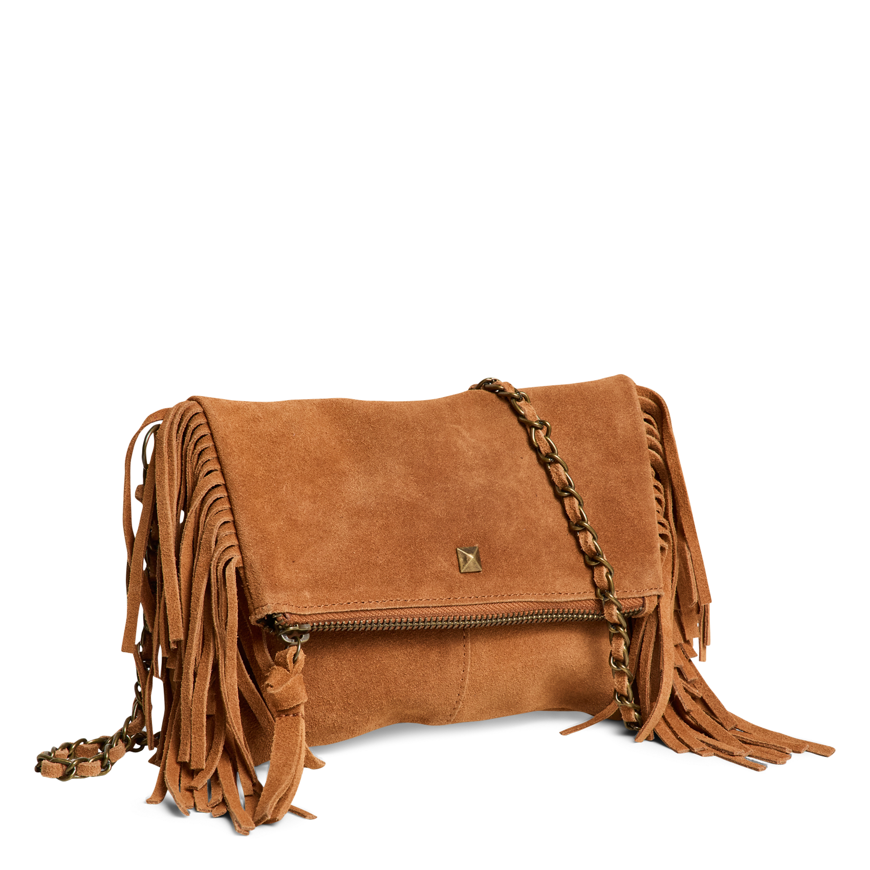 Leather shoulder bag PIECES