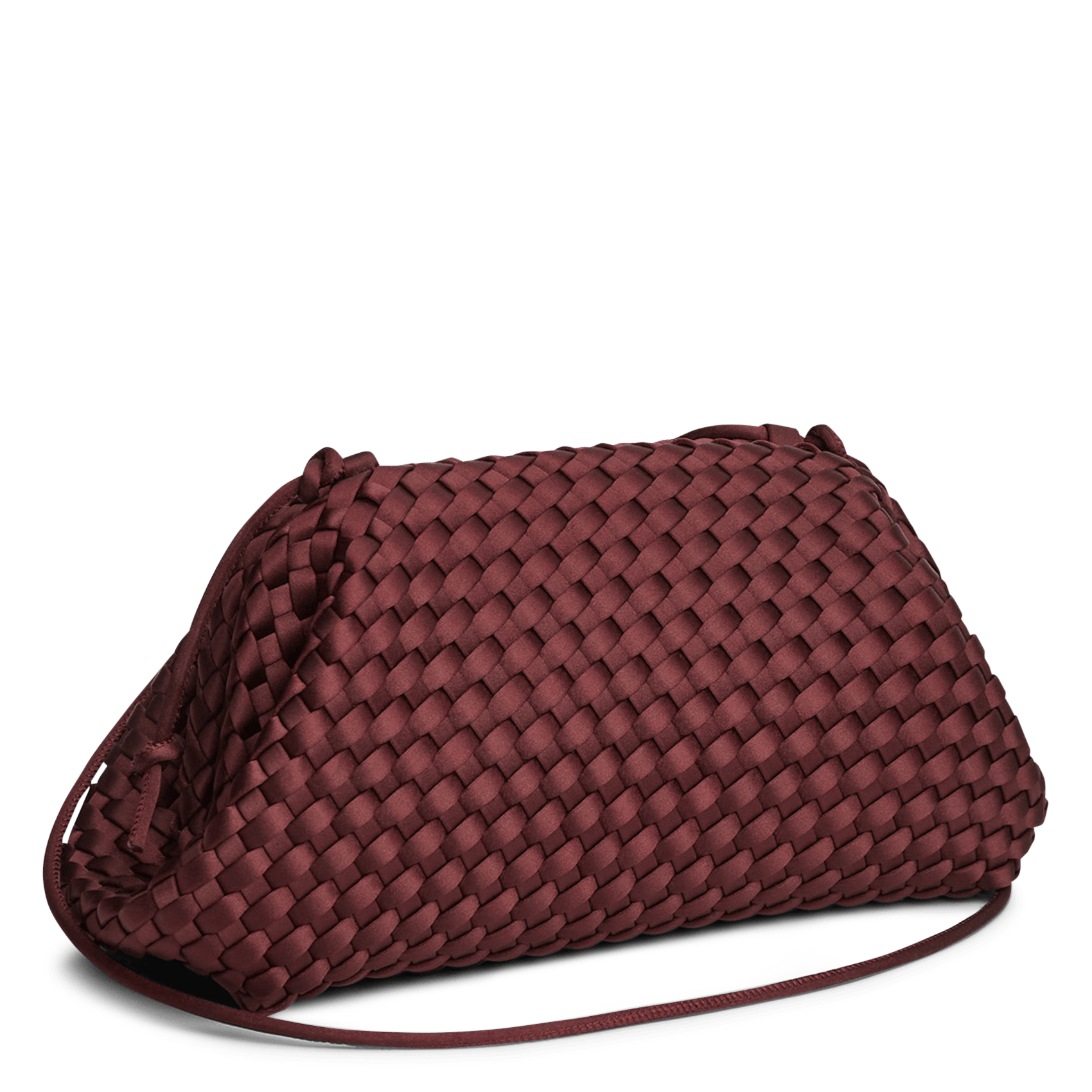 Pochette à bandoulière tressée MARREA Rouge