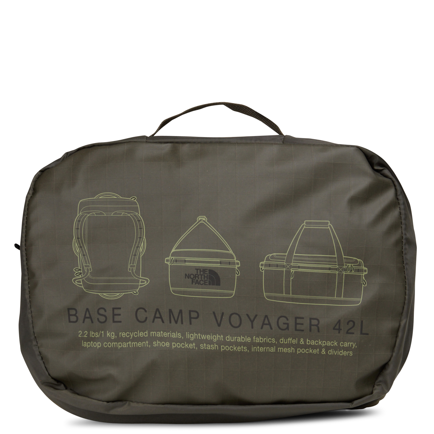 Weekend bag  THE NORTH FACE Green