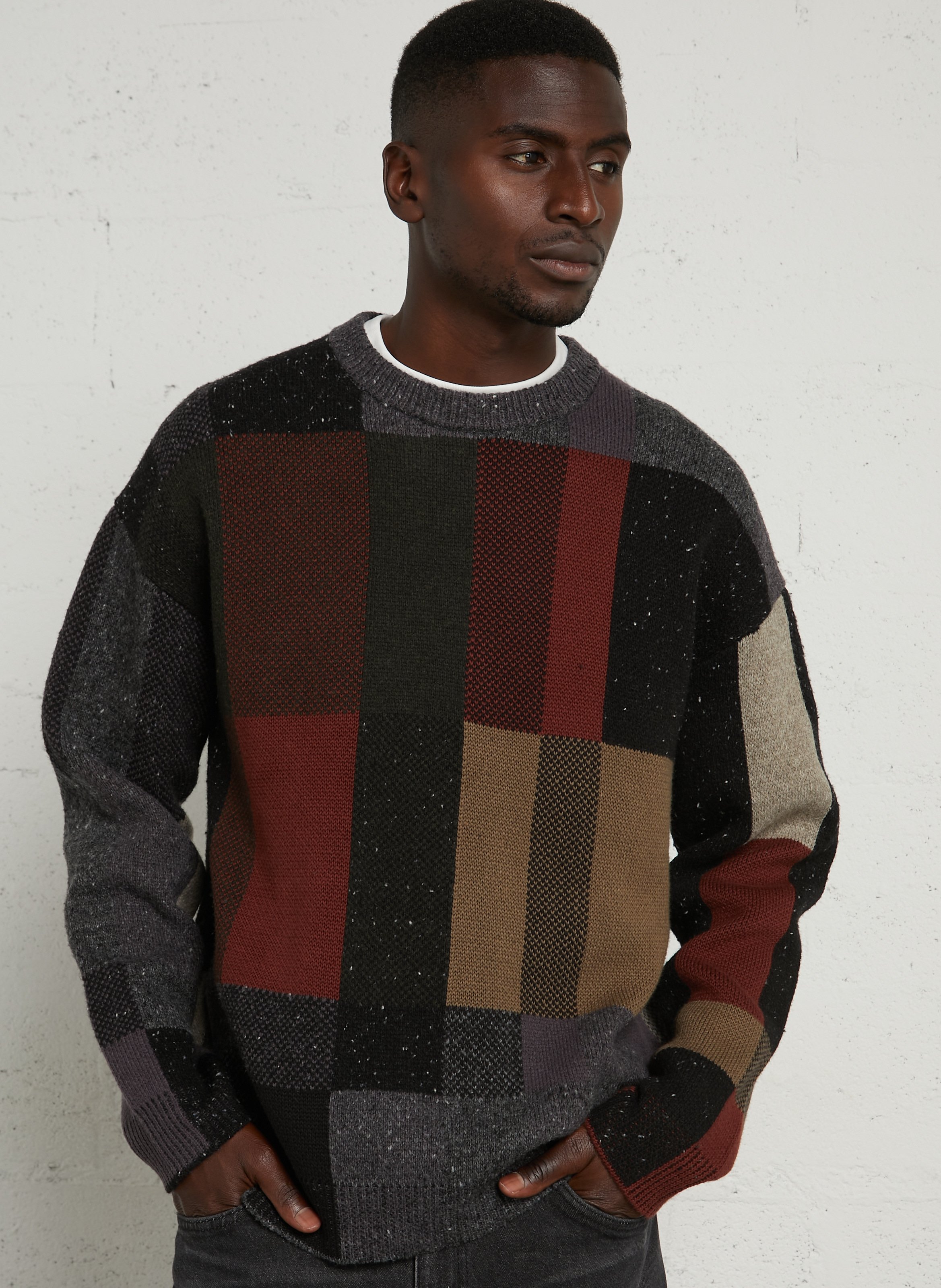 Round-neck wool-blend sweater PAUL SMITH Black