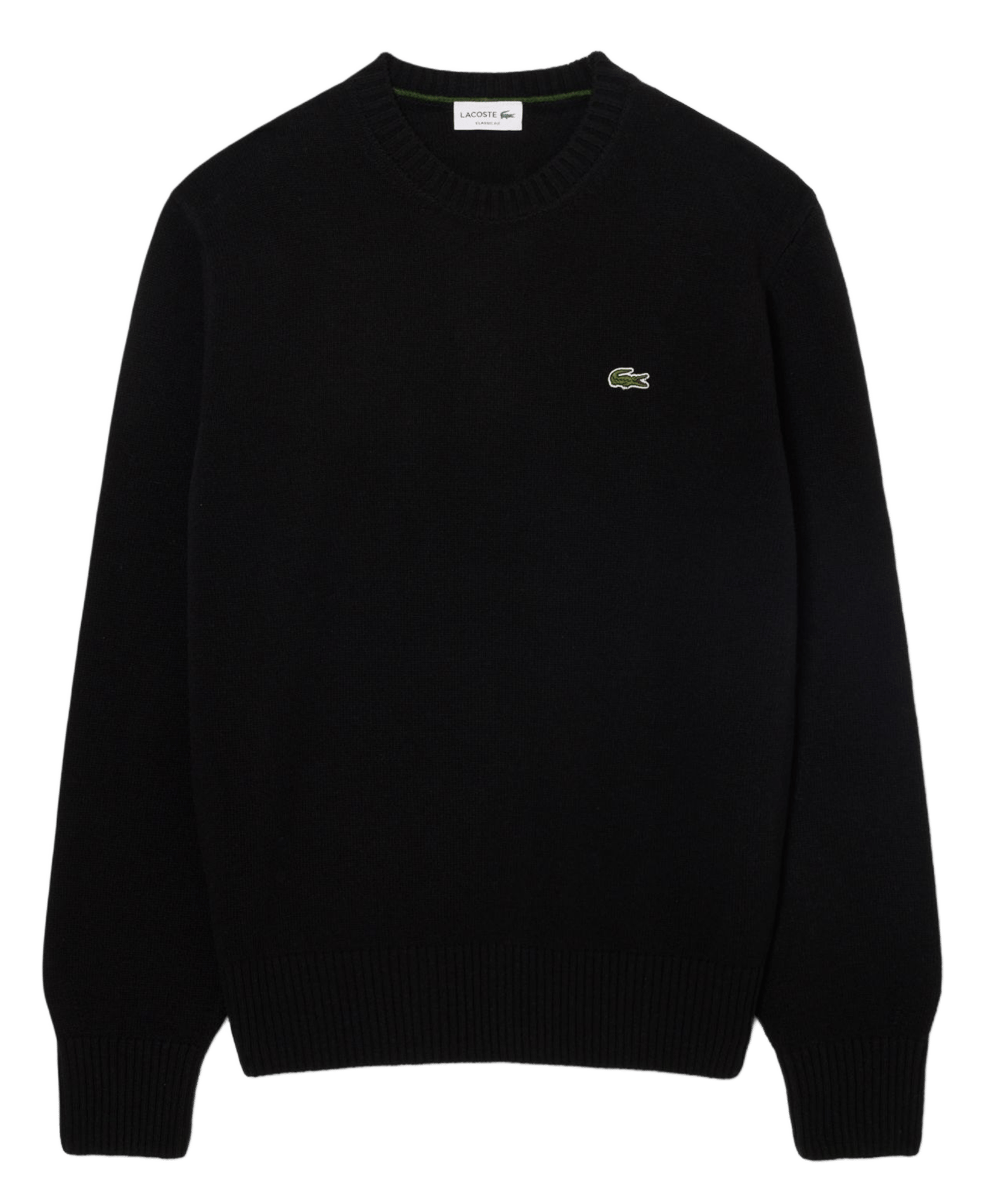 Fine wool sweater LACOSTE Black