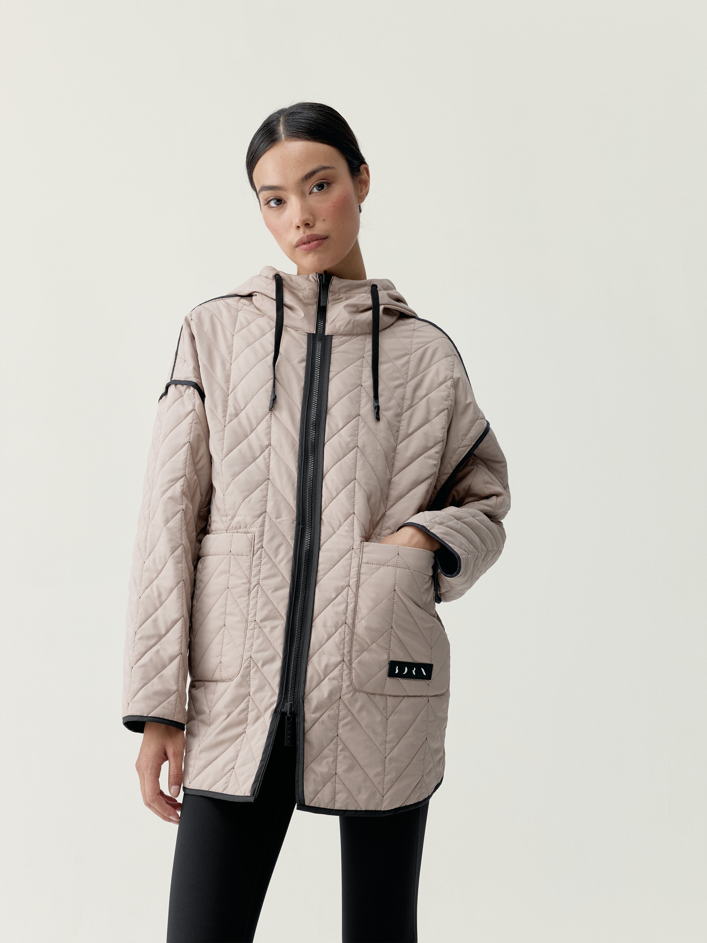 Women's reversible hooded sports coat BORN