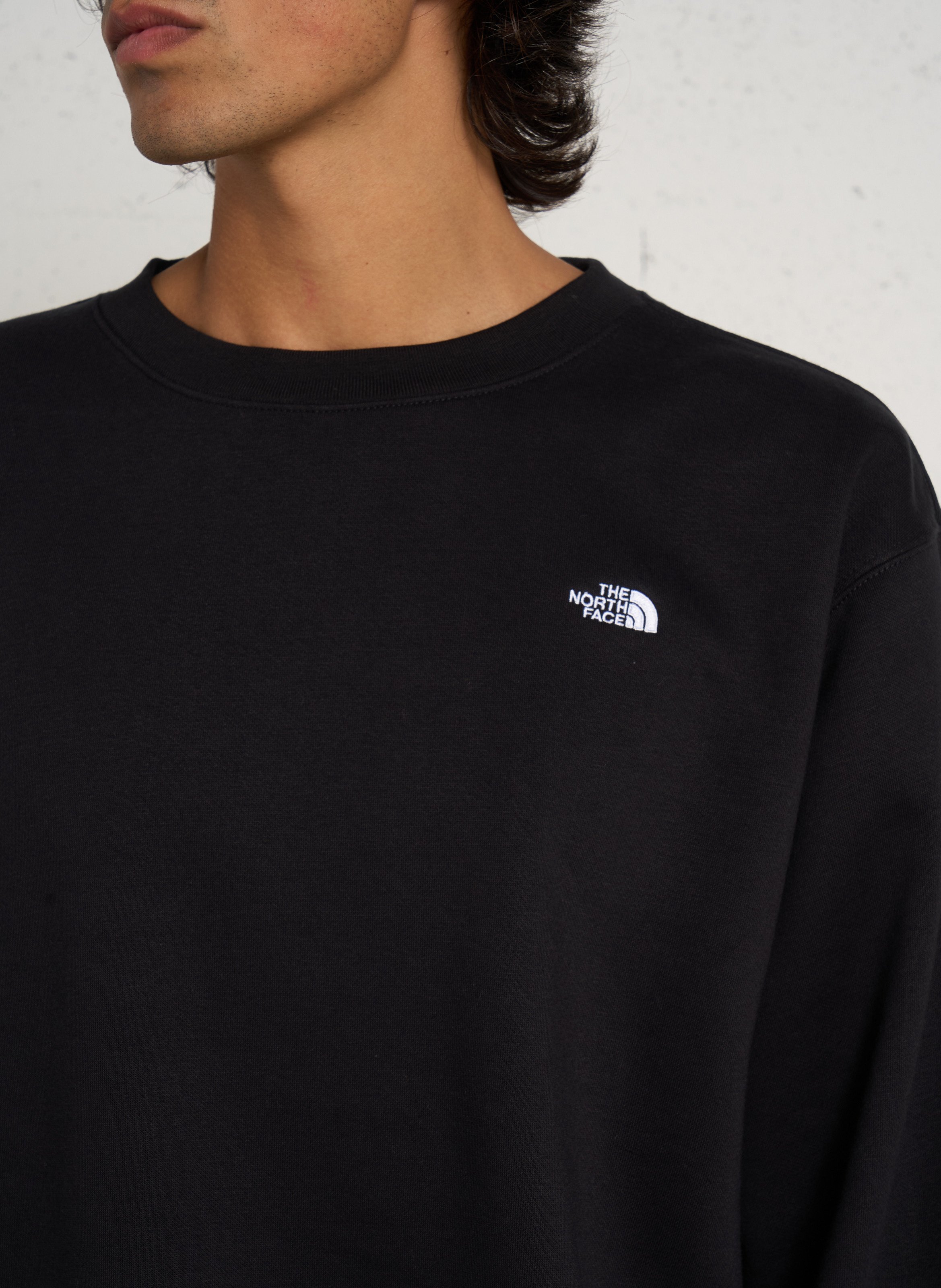 Casual sweatshirt van gemengd katoen THE NORTH FACE Zwart
