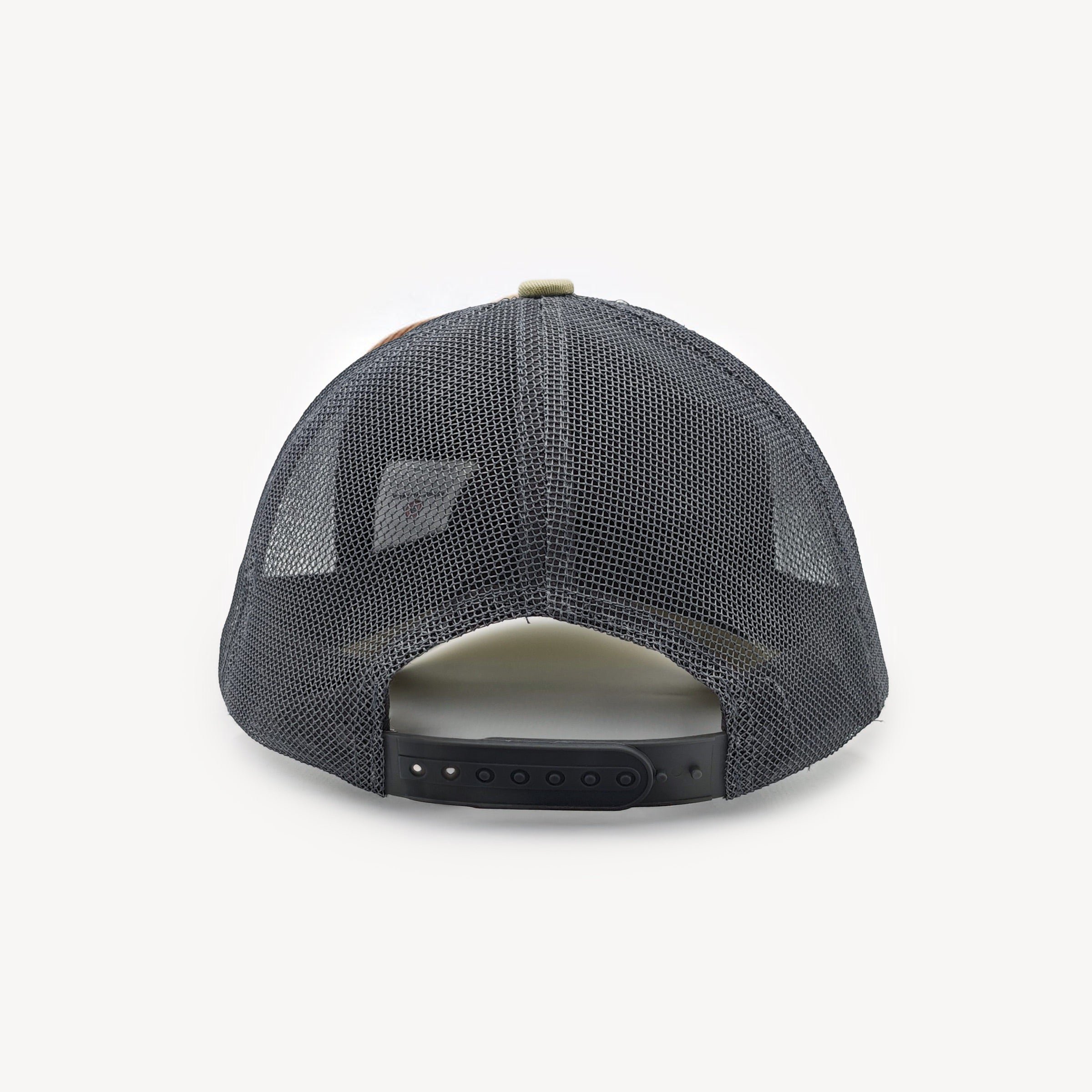 CASQUETTE trucker in travertine beige and grey SERGE BLANCO Beige