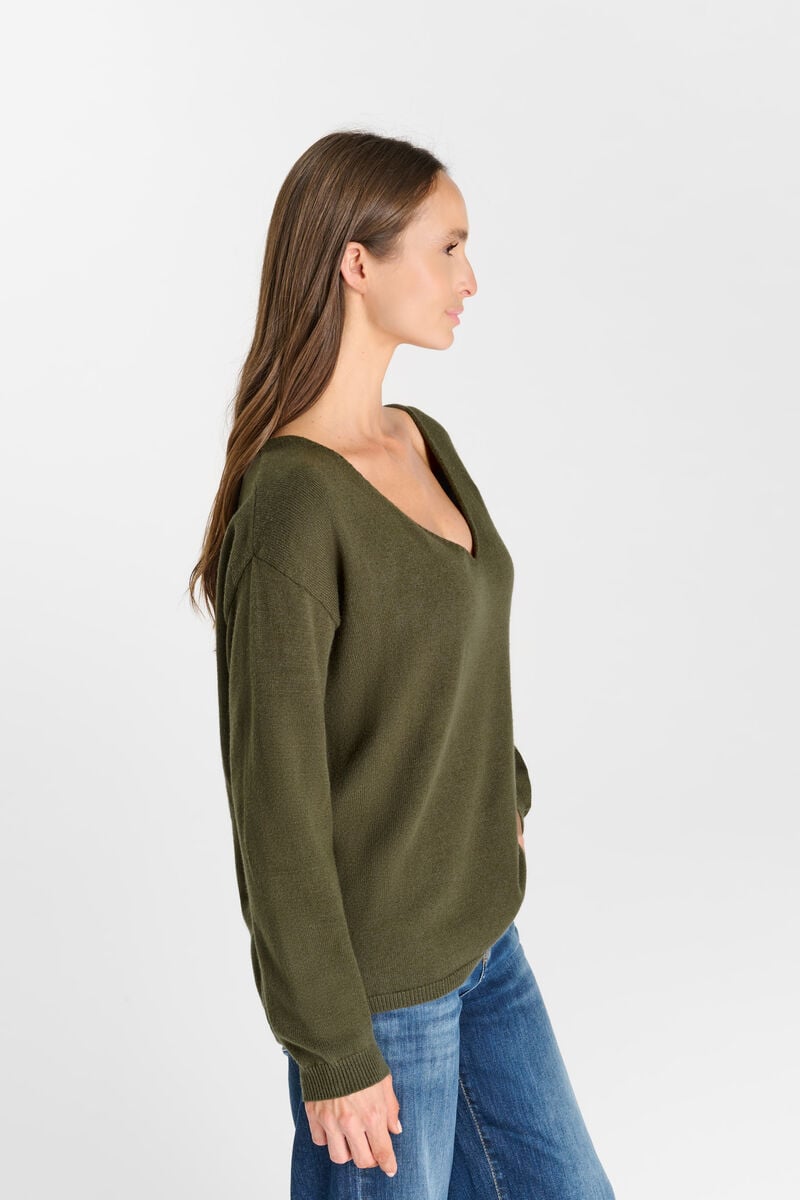 Tinga sweater LE TEMPS DES CERISES Khaki