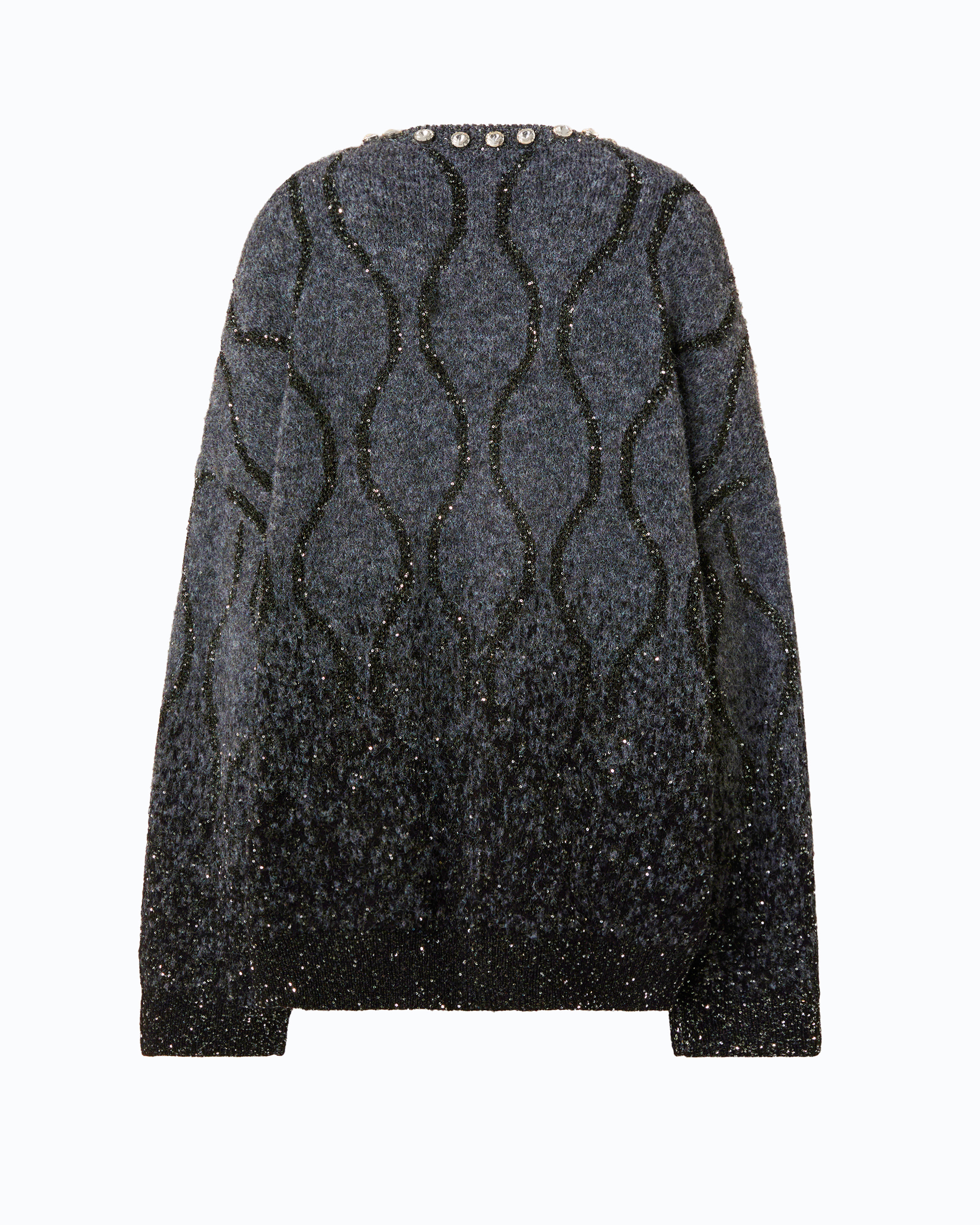 Pull à col bijou et micro-paillettes PINKO Multicolore