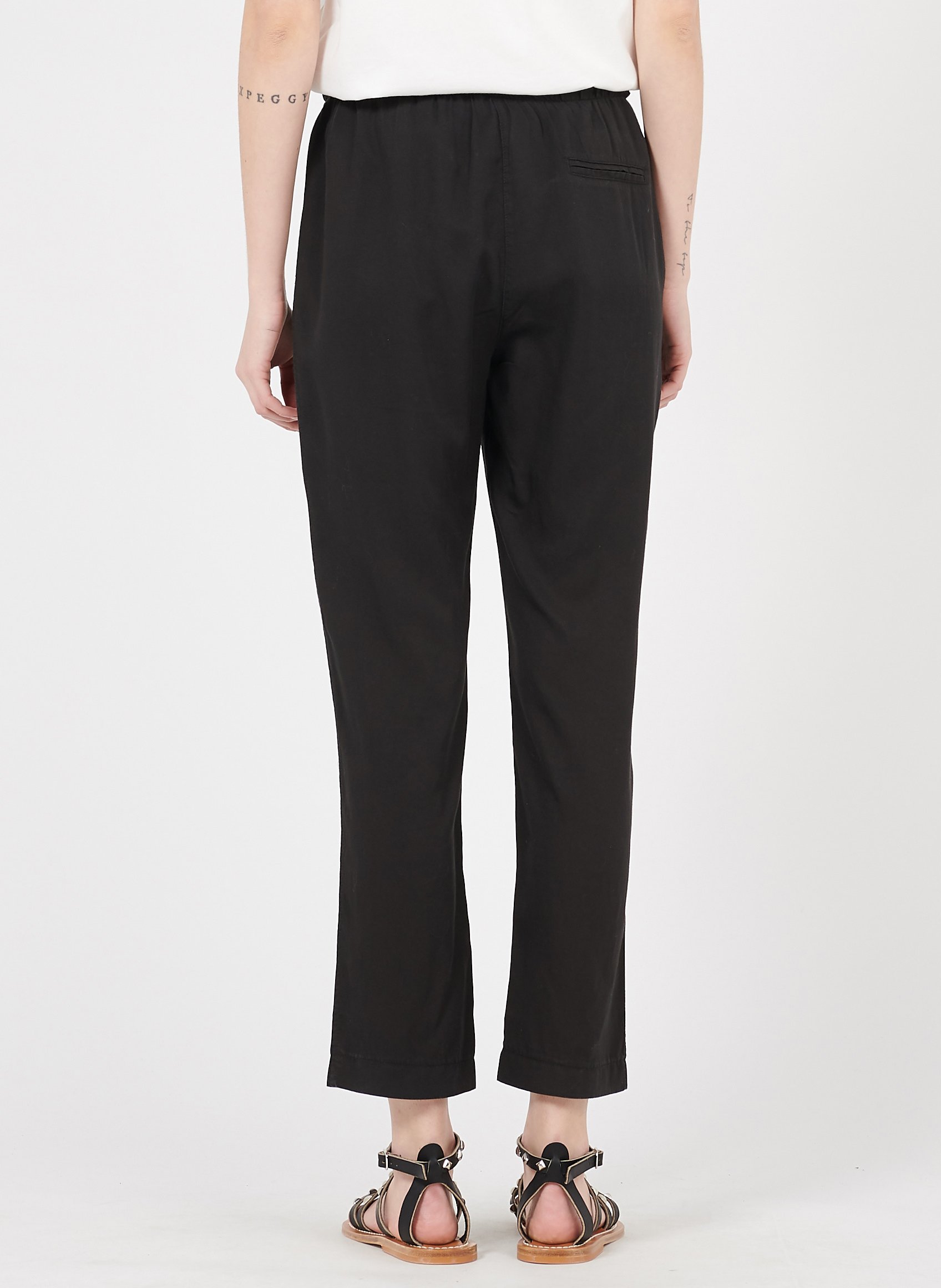 Gerade geschnittene 7/8-Hose LA FEE MARABOUTEE Schwarz