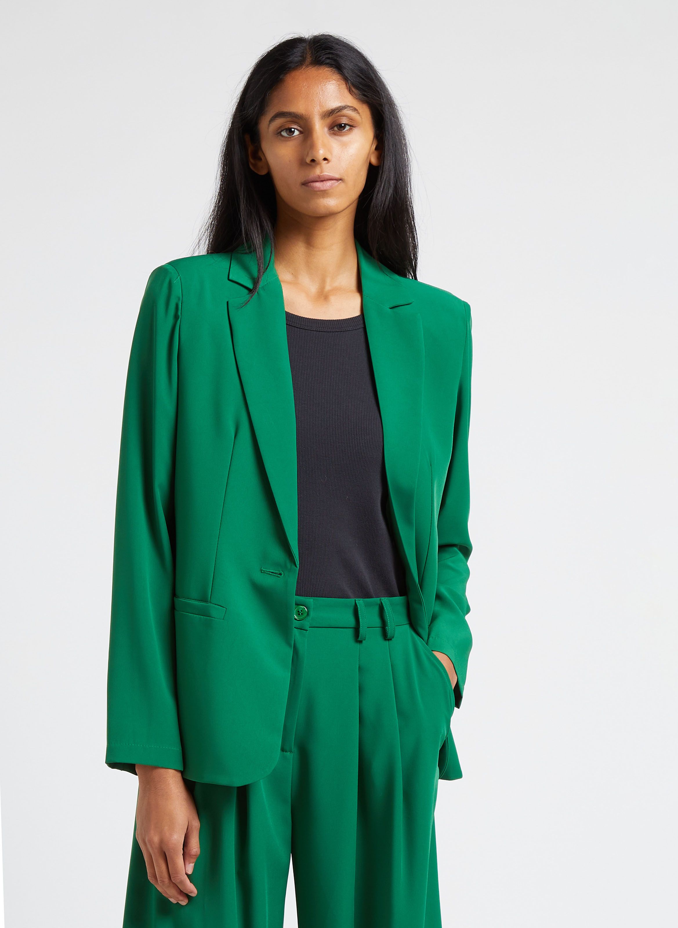 Veste tailleur verte hot sale