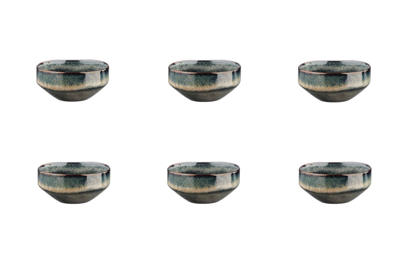 Bol genesis ø11cm - 6 pièces - terre BJORN Gris
