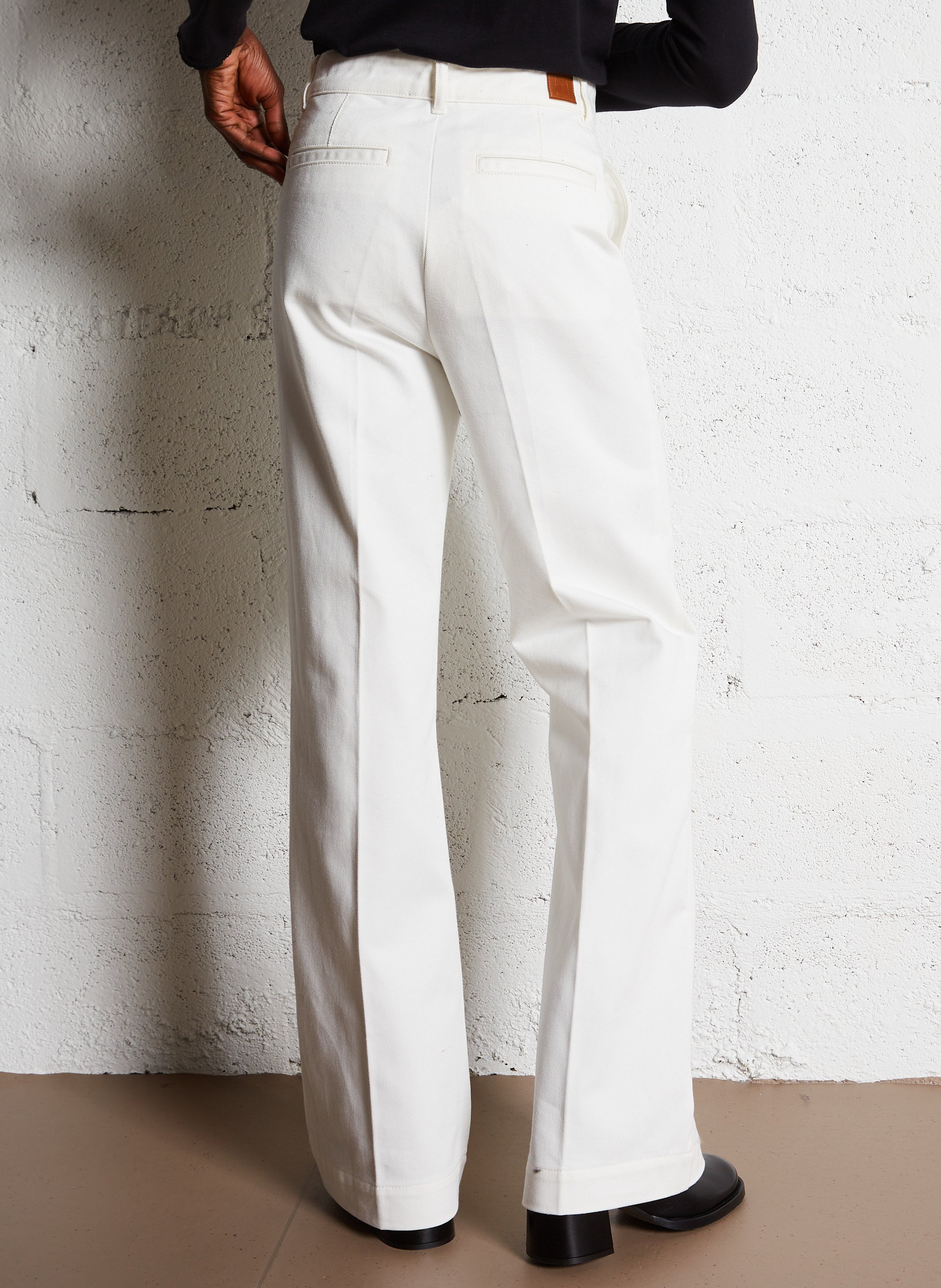 Jean large en coton SOEUR Blanc