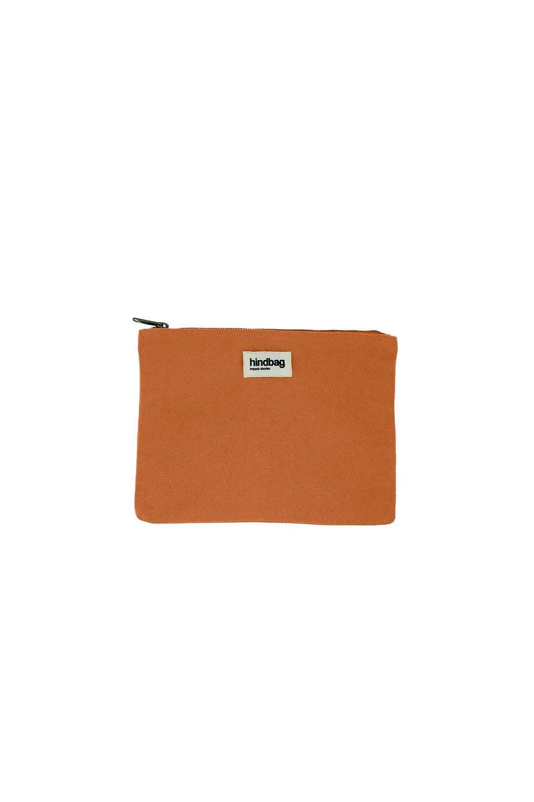 Cotton clutch bag HINDBAG Orange