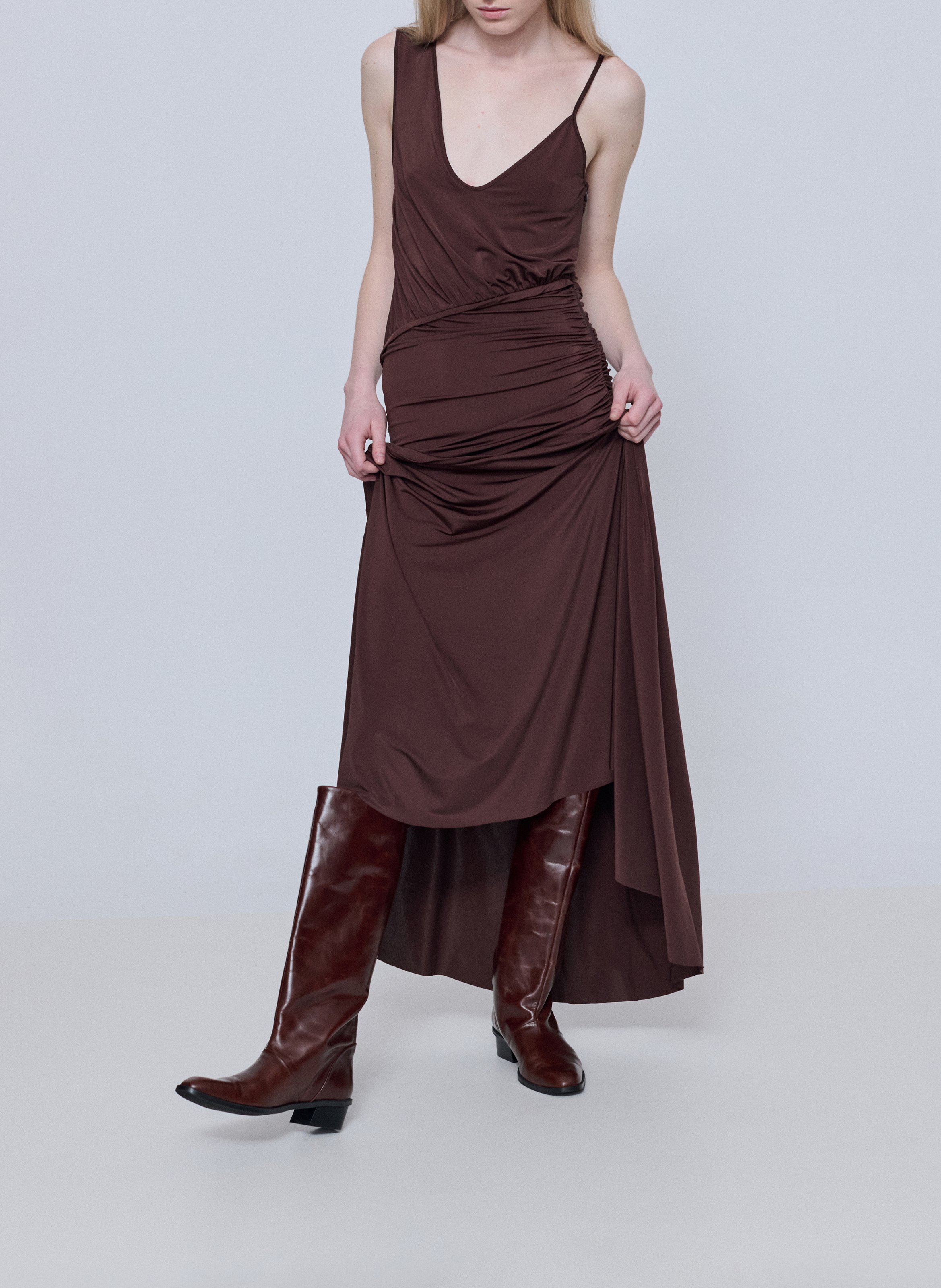 Ary - Lederstiefel AUGUSTA Braun