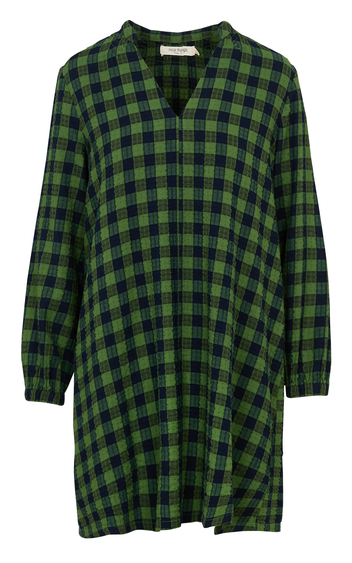 Robe évasée en coton mélangé NICE THINGS Kaki