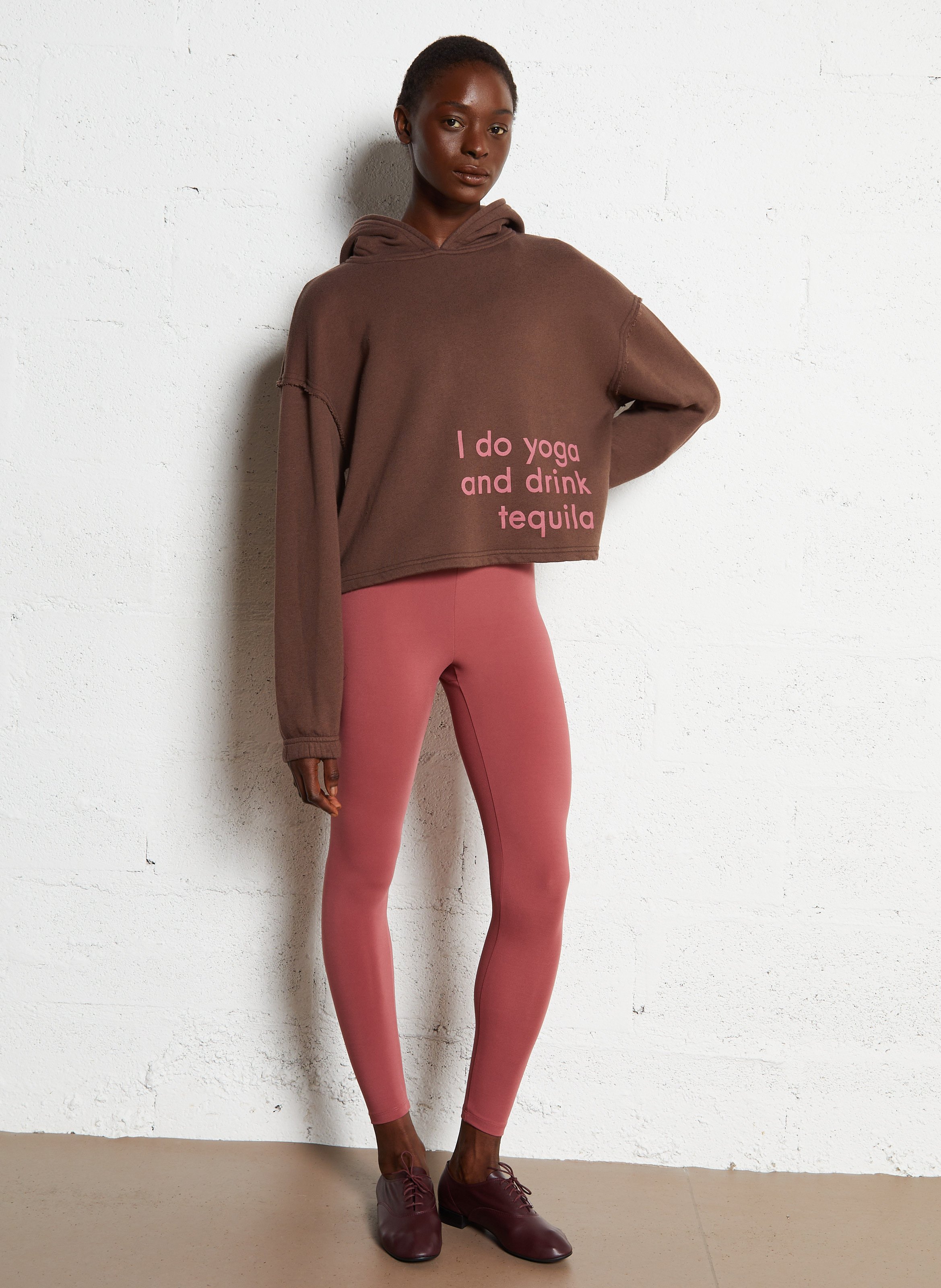 Sweat droit en coton mélangé BA&SH Noir