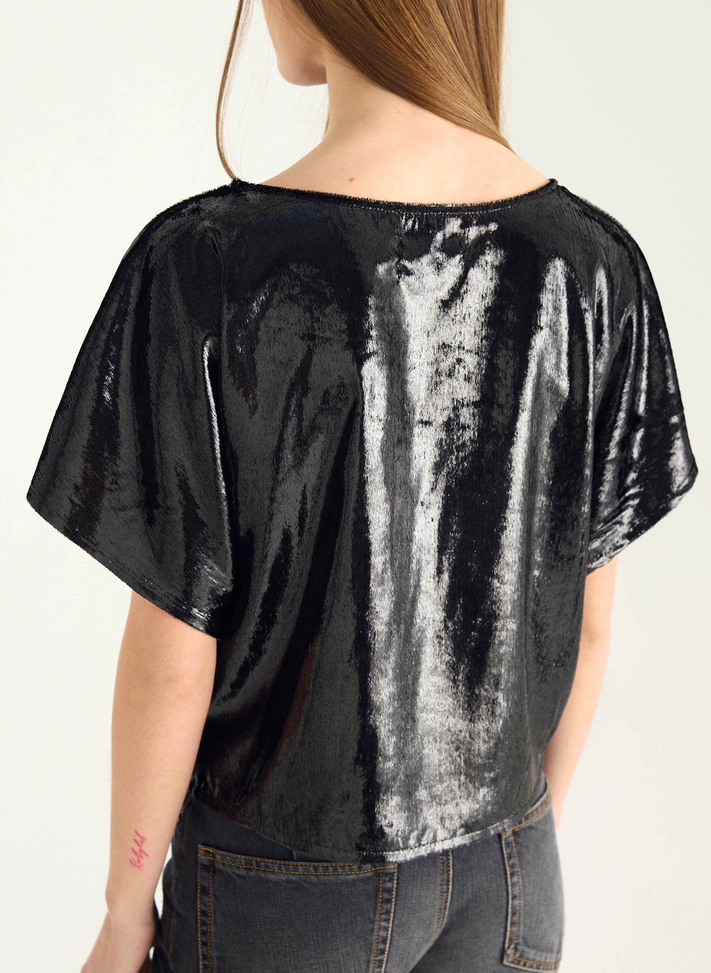 Cotton T-shirt COTELAC Black