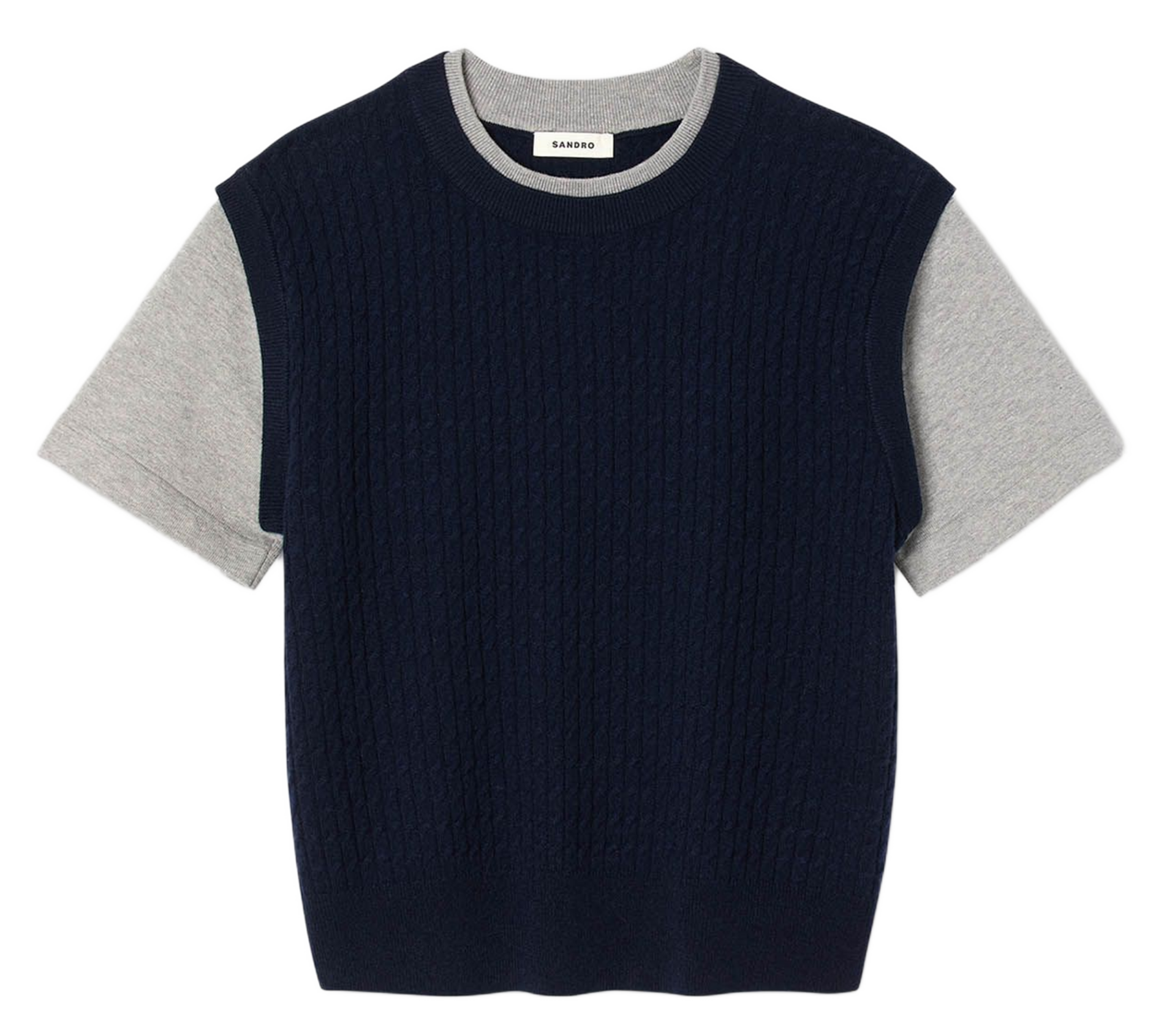 Alpaca wool sweater  Marine gris