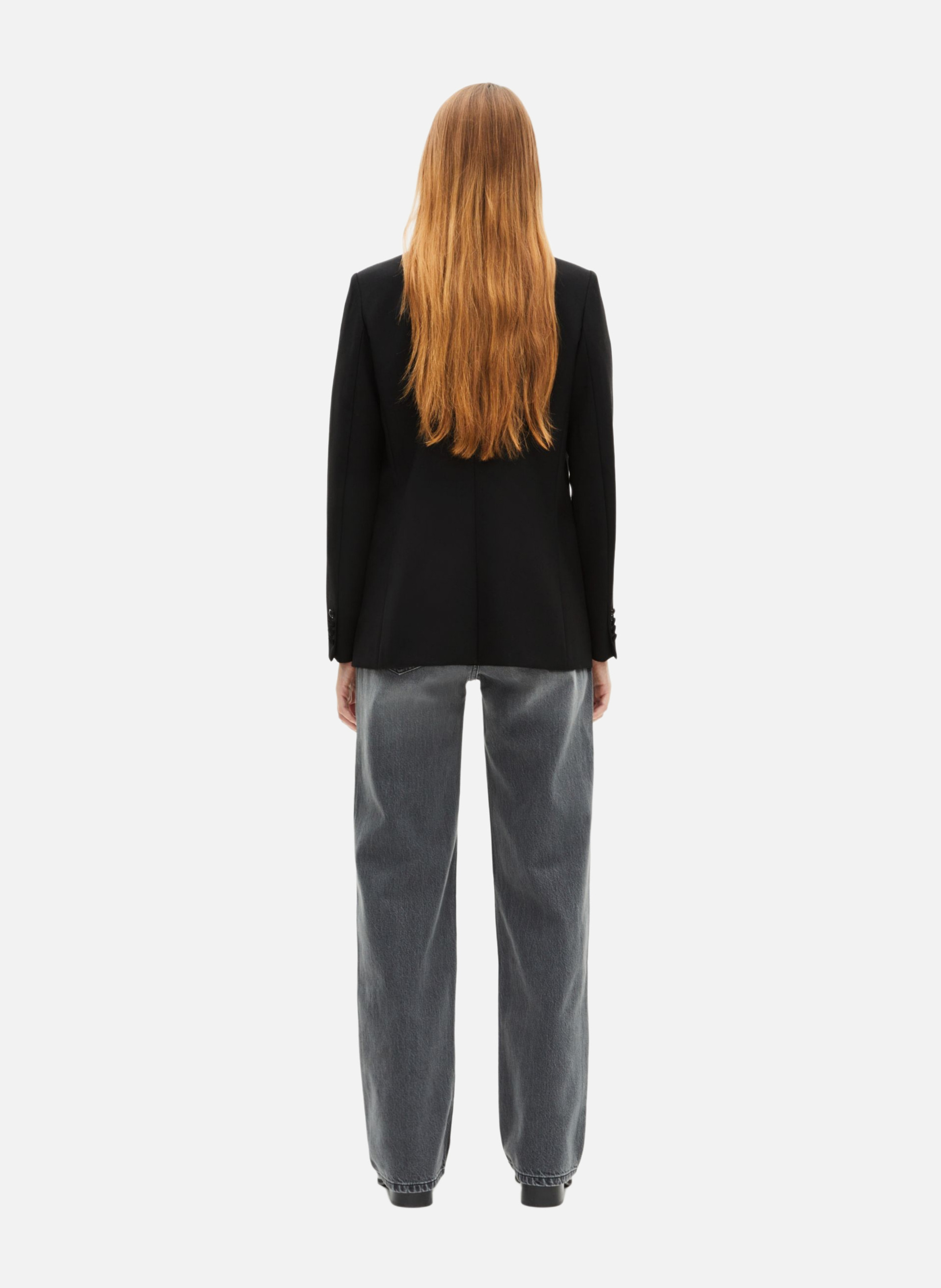 Tailored blazer with satin details THE KOOPLES Black