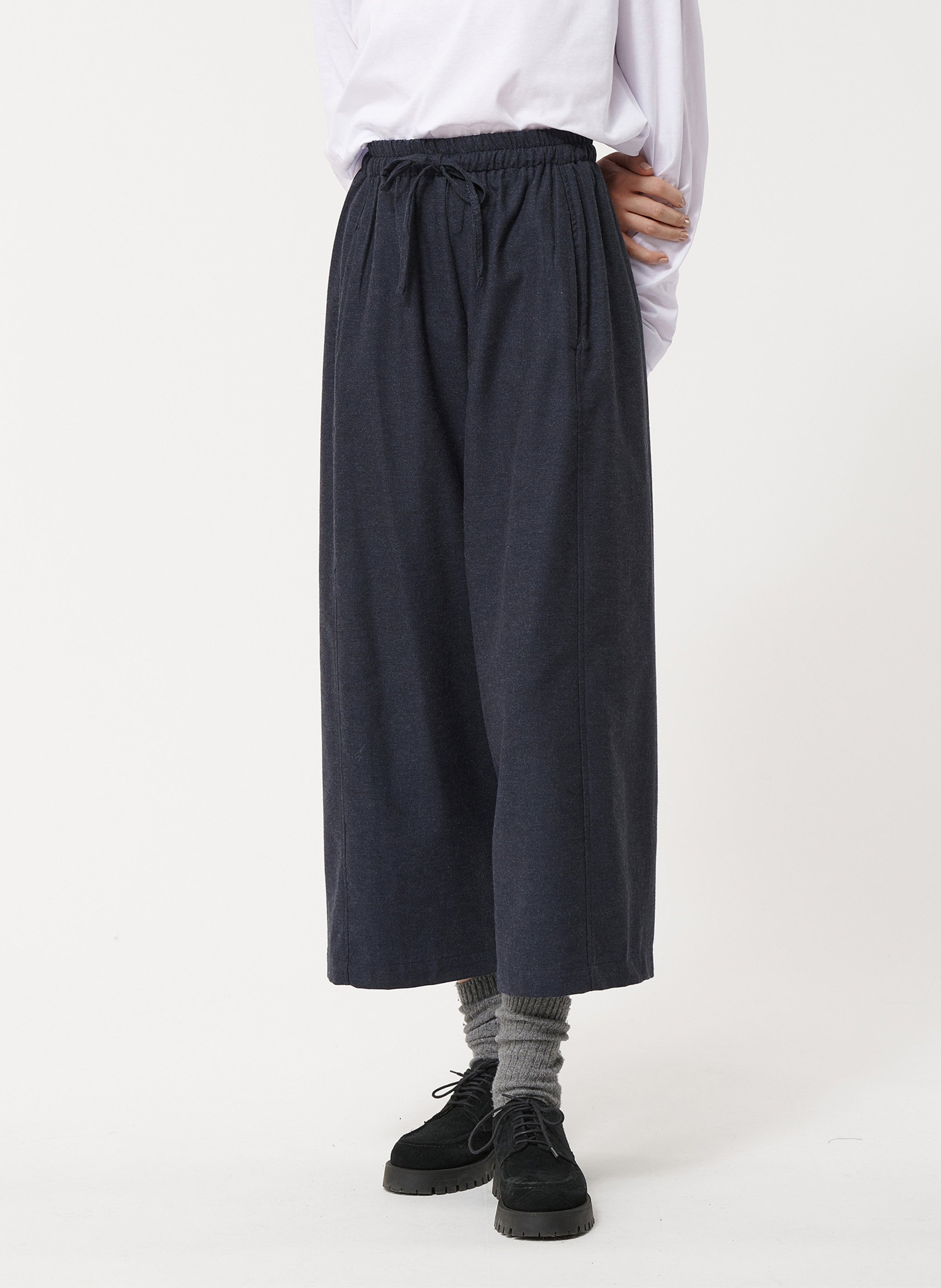 Pantalon large en coton recyclé HUMILITY Bleu