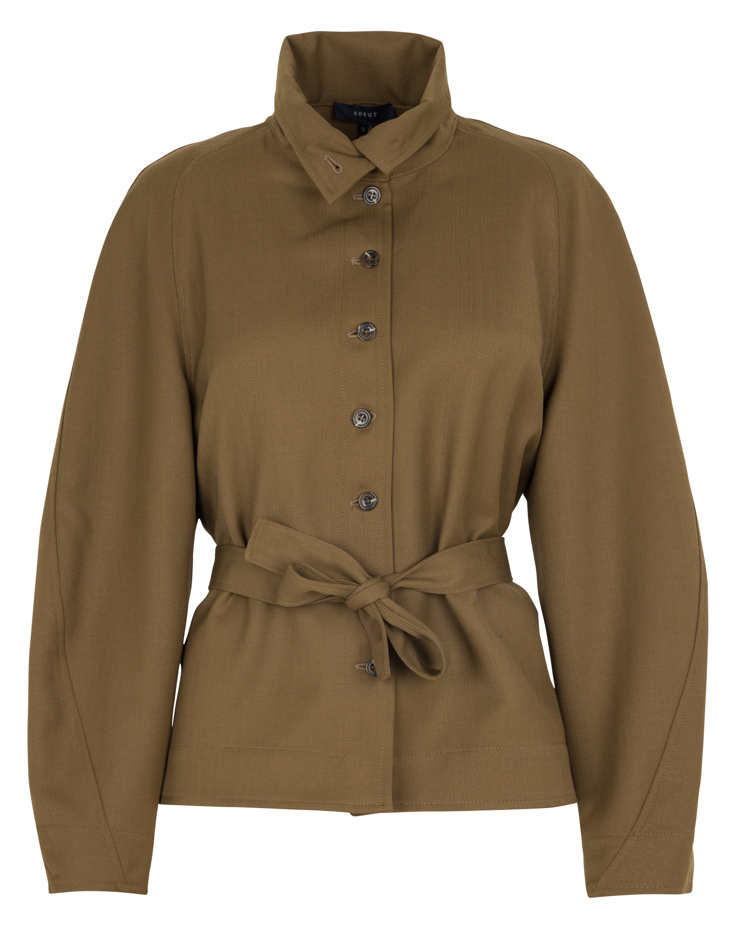 High-neck jacket SOEUR Khaki