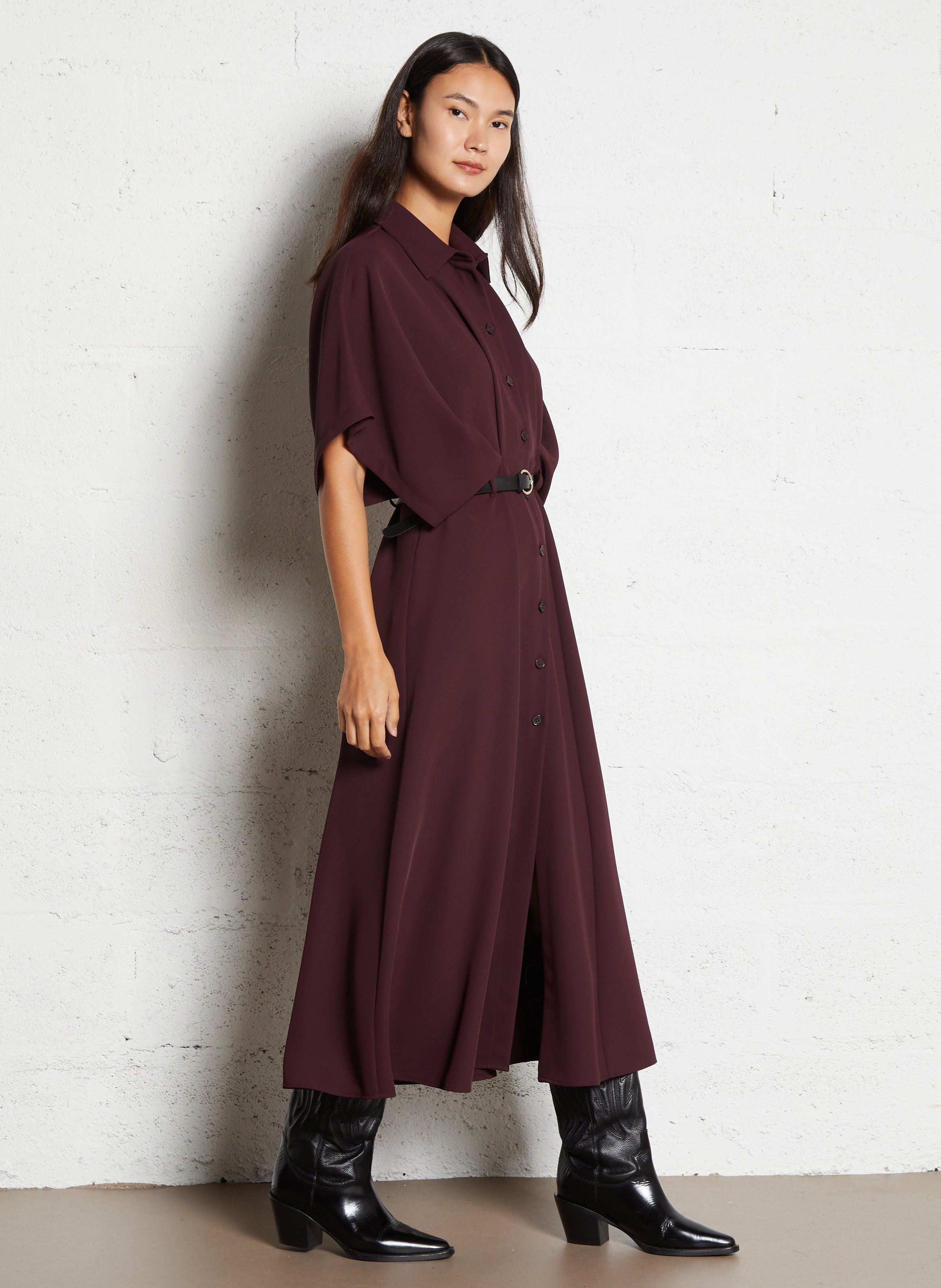 Robe longue col classique  IMPERIAL