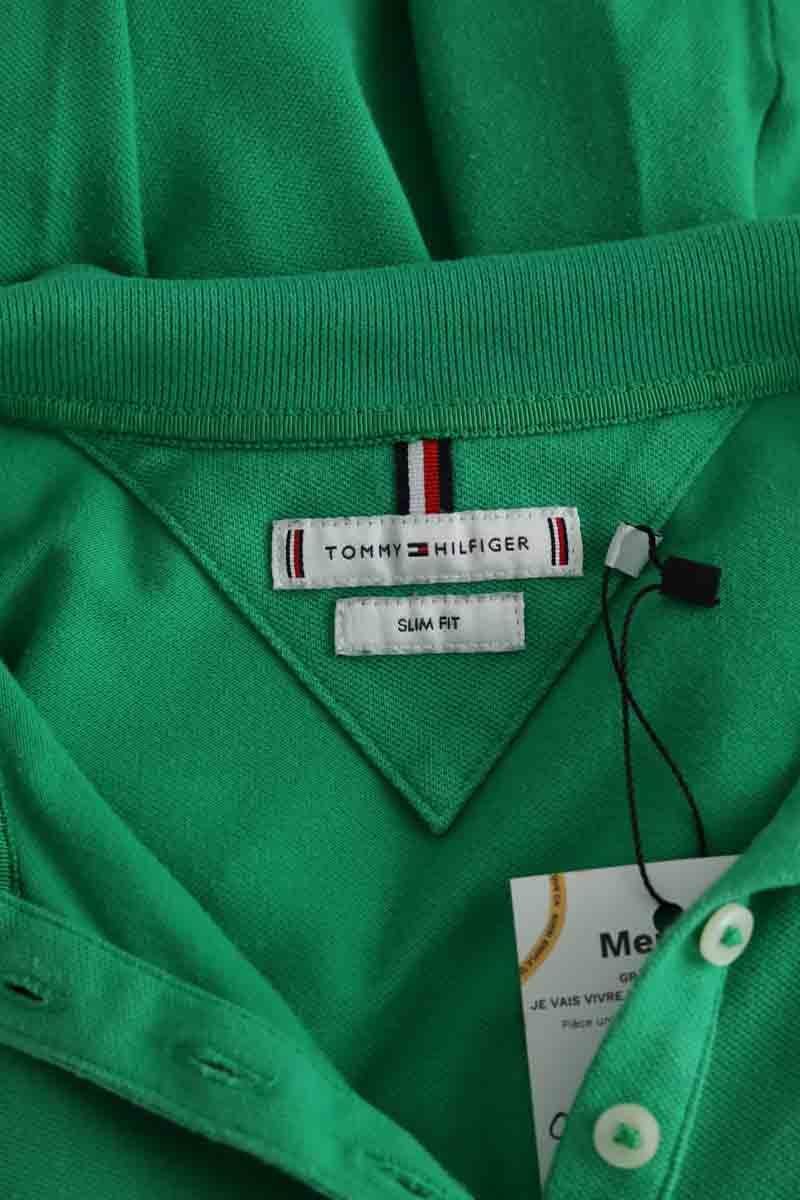 Cotton polo shirt TOMMY HILFIGER - SECONDE MAIN Green