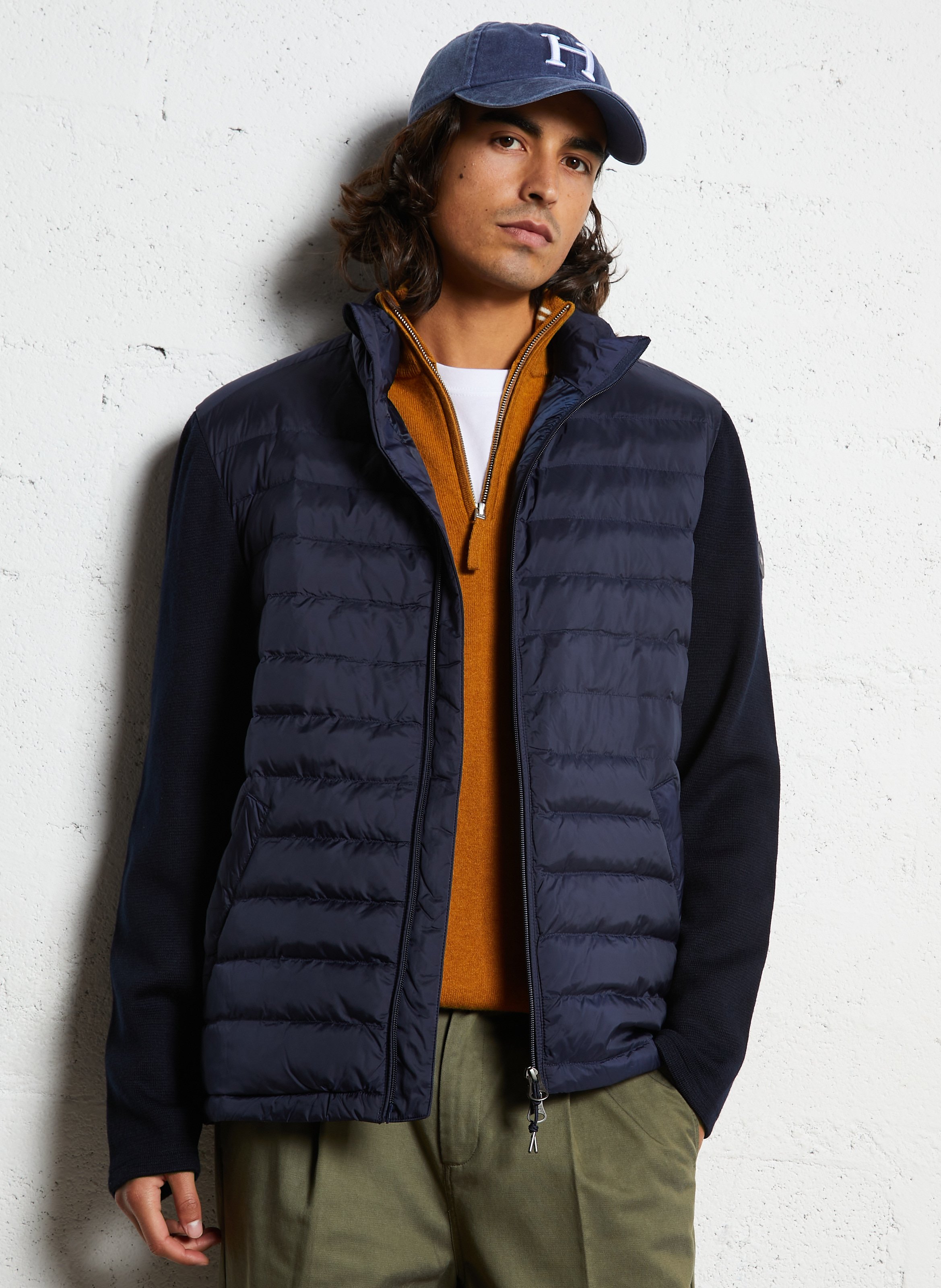 High-neck padded jacket GANT Blue