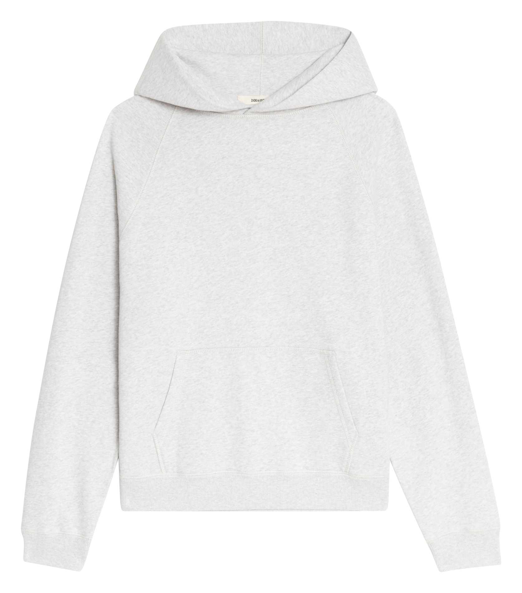 Gerade geschnittenes Kapuzensweatshirt aus Baumwolle ZADIG&VOLTAIRE Grau