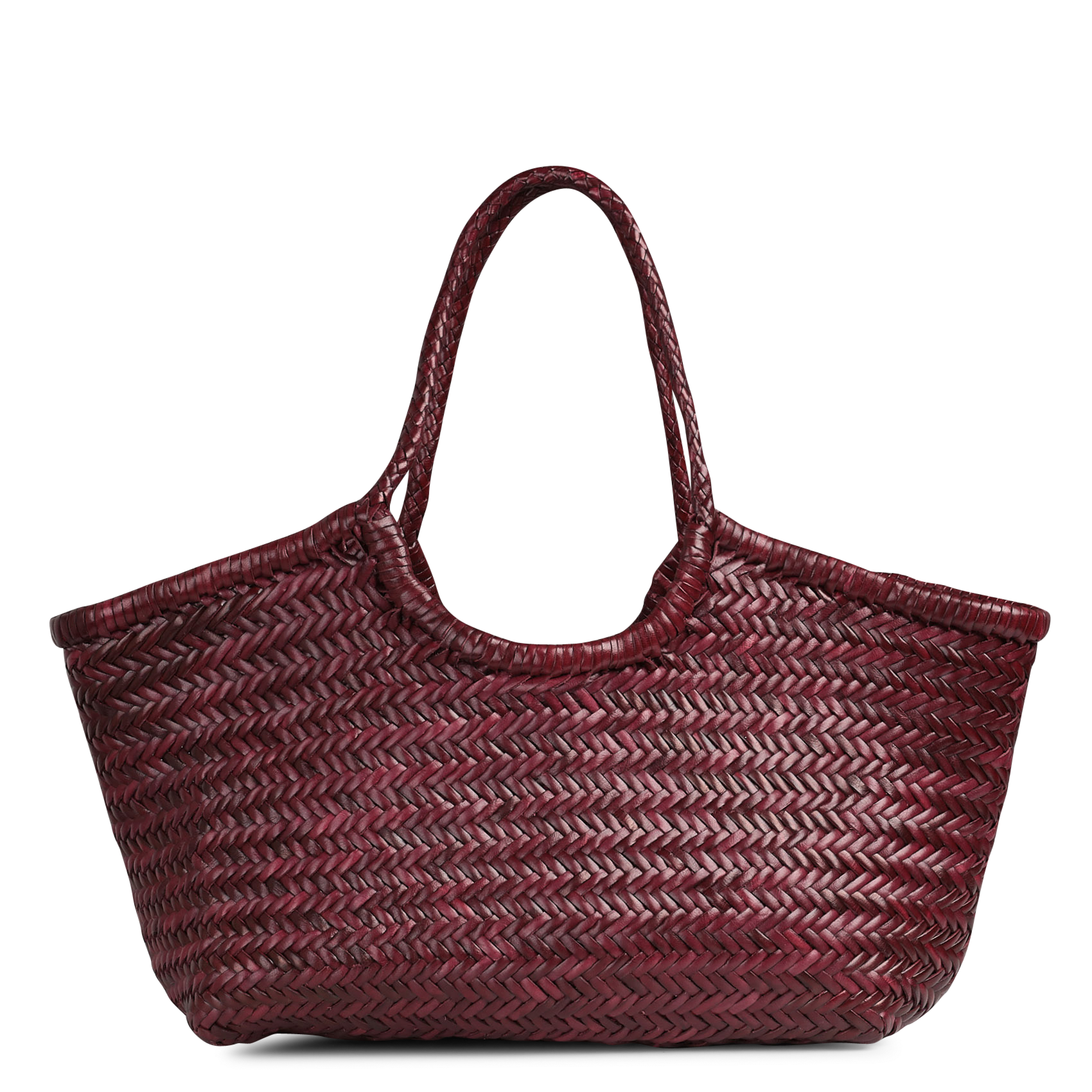 Gewebter Korb aus Leder DRAGON DIFFUSION