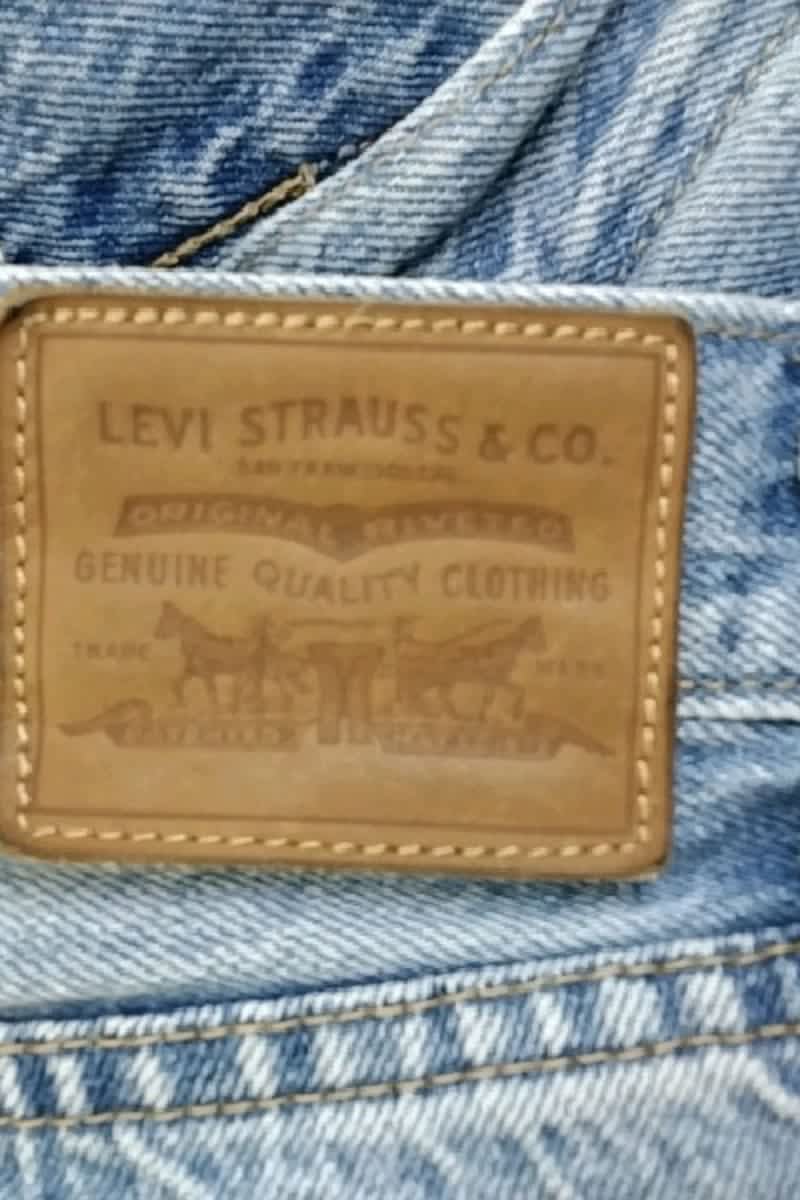 Straight cotton-blend pants LEVI'S - Seconde main Blue