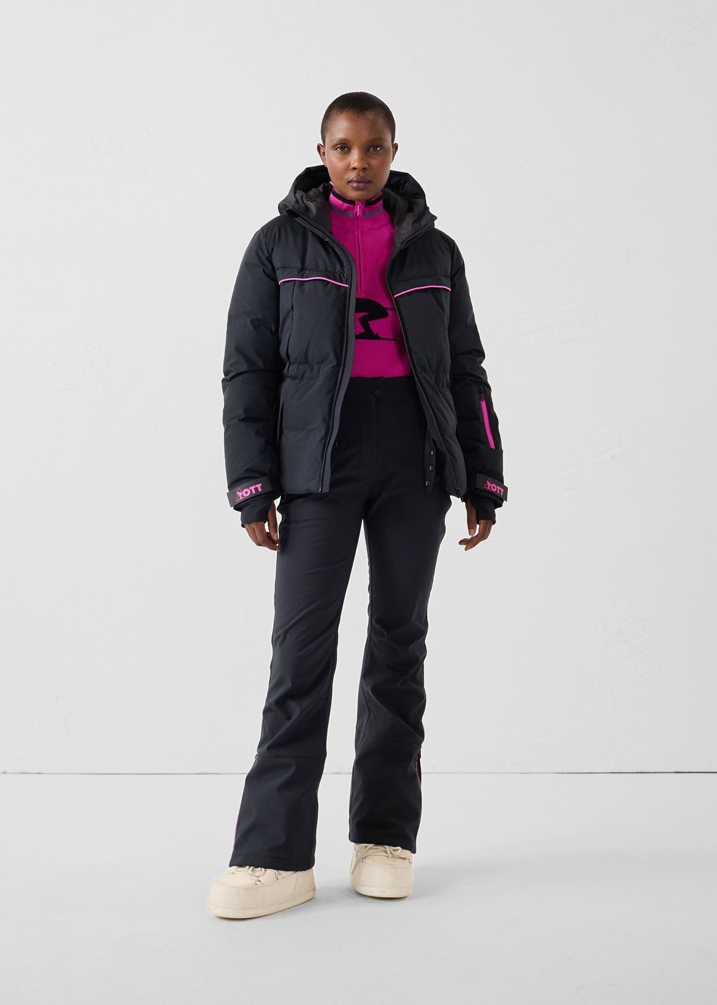 Soldanelle extreme cold ski jacket JOTT Black