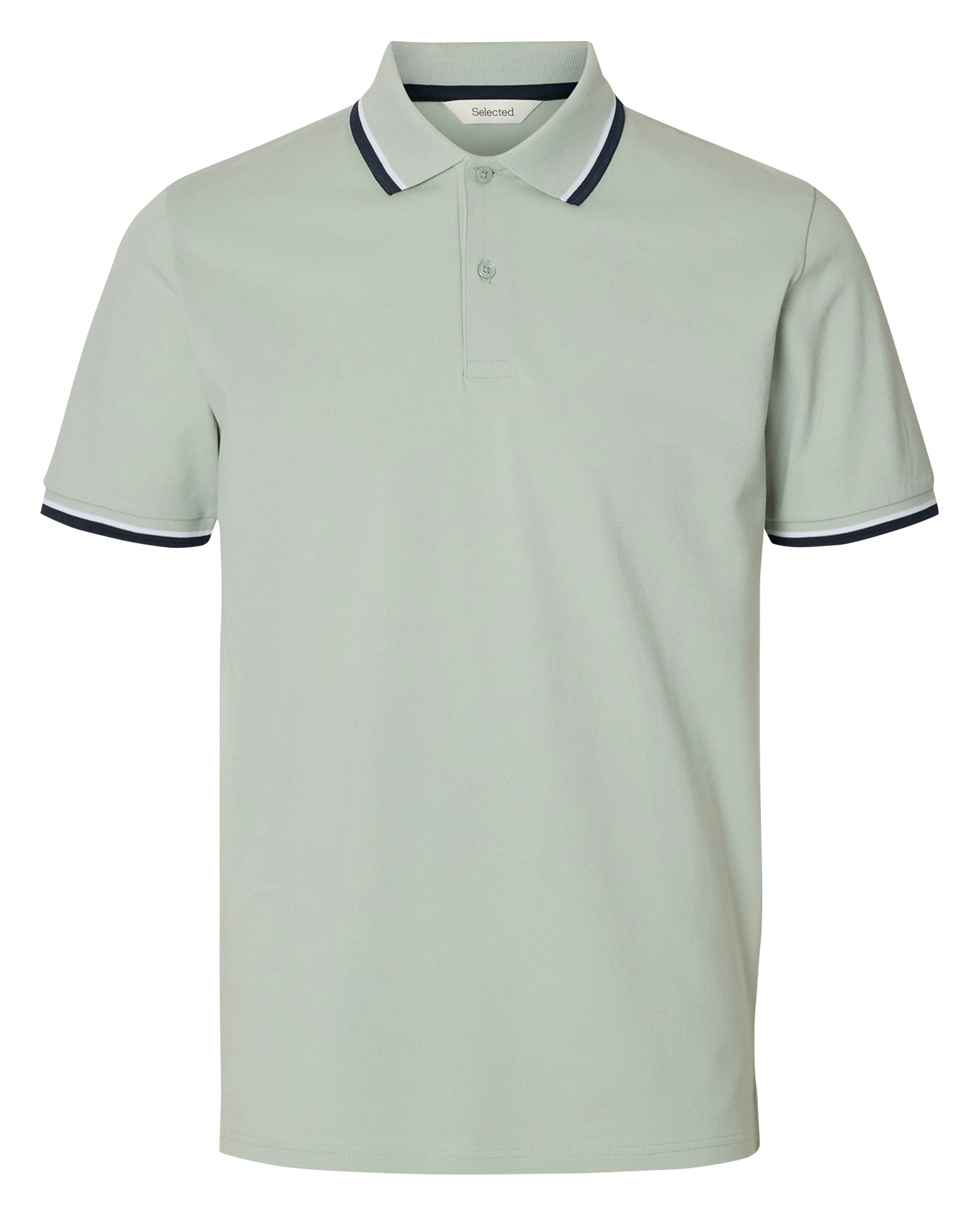 Regular fit polo SELECTED Groen