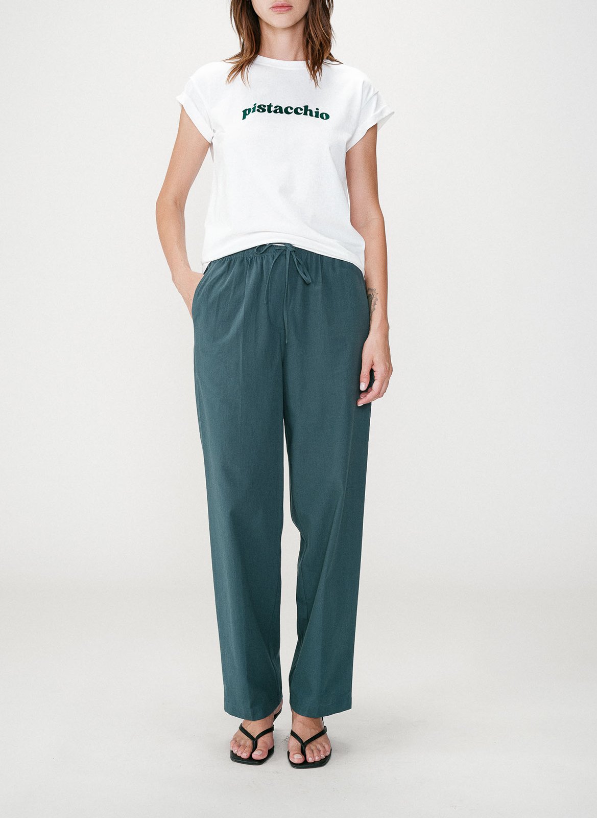 Bedrucktes T-Shirt mit Rundhalsausschnitt GRACE ET MILA Grun